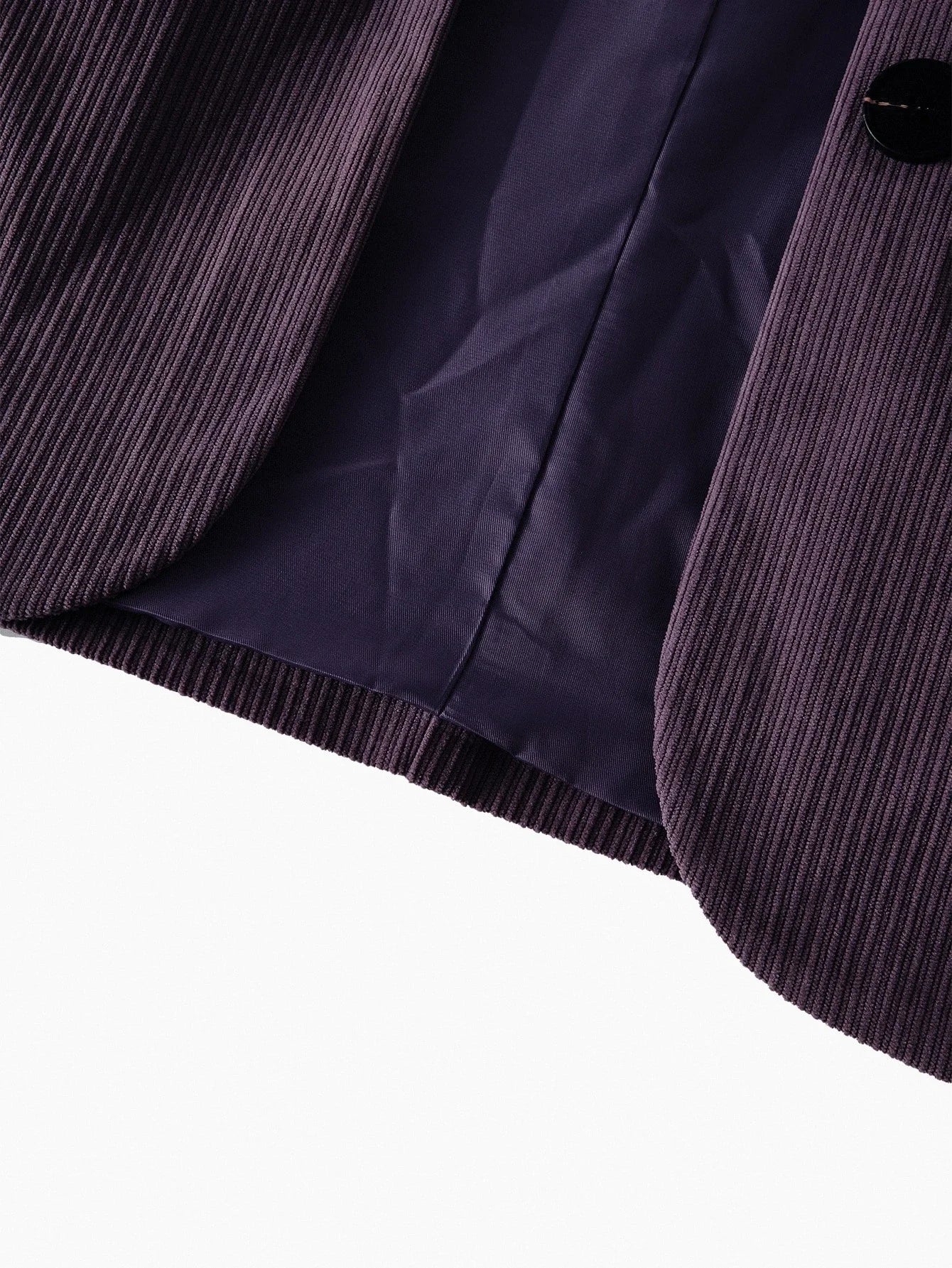 PREMIUM PURPLE CORDUROY ELEGANT CASUAL BLAZER FOR WOMEN