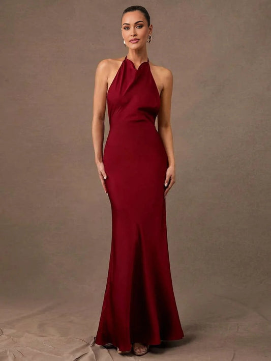 Premium Quality Early SpringSummer Plunging Neckline Open Back Sexy Fitted Elegant Bodycon Dress