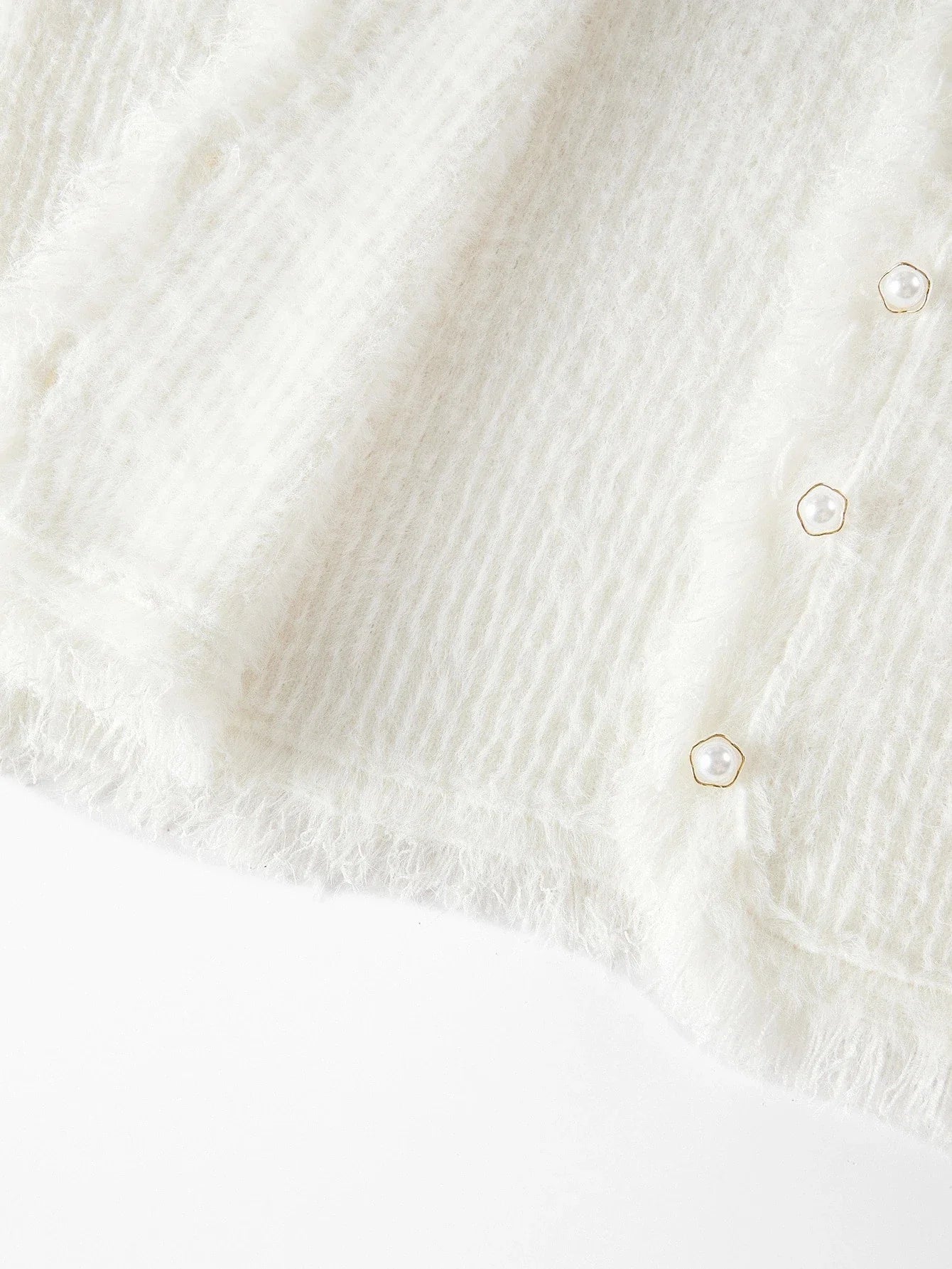 PREMIUM RAW HEM BUTTON UP CARDIGAN