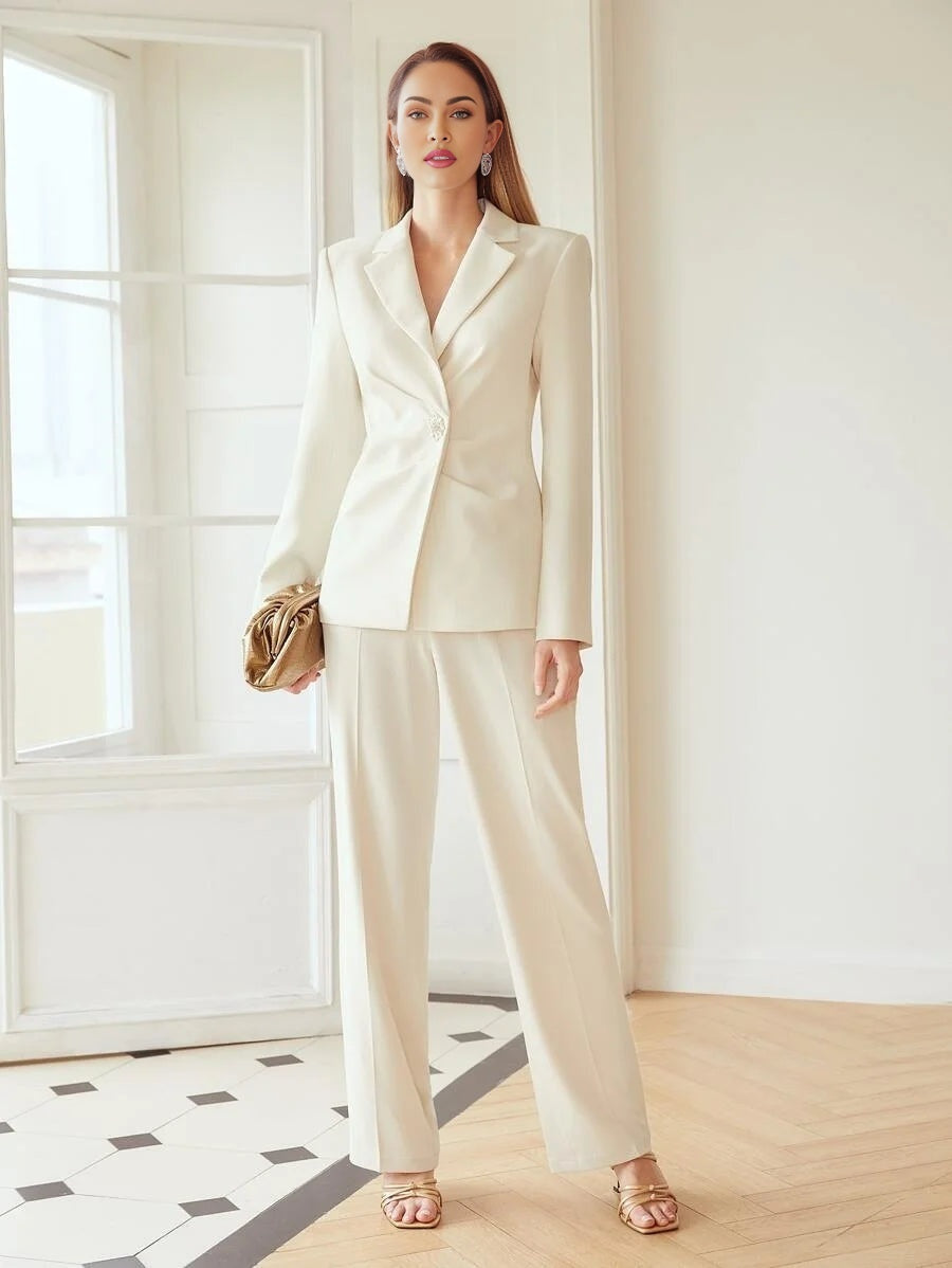 PREMIUM RHINESTONE BUTTON BLAZERHOLIDAY PARTY BIRTHDAY FORMAL EVENING OCCASSION