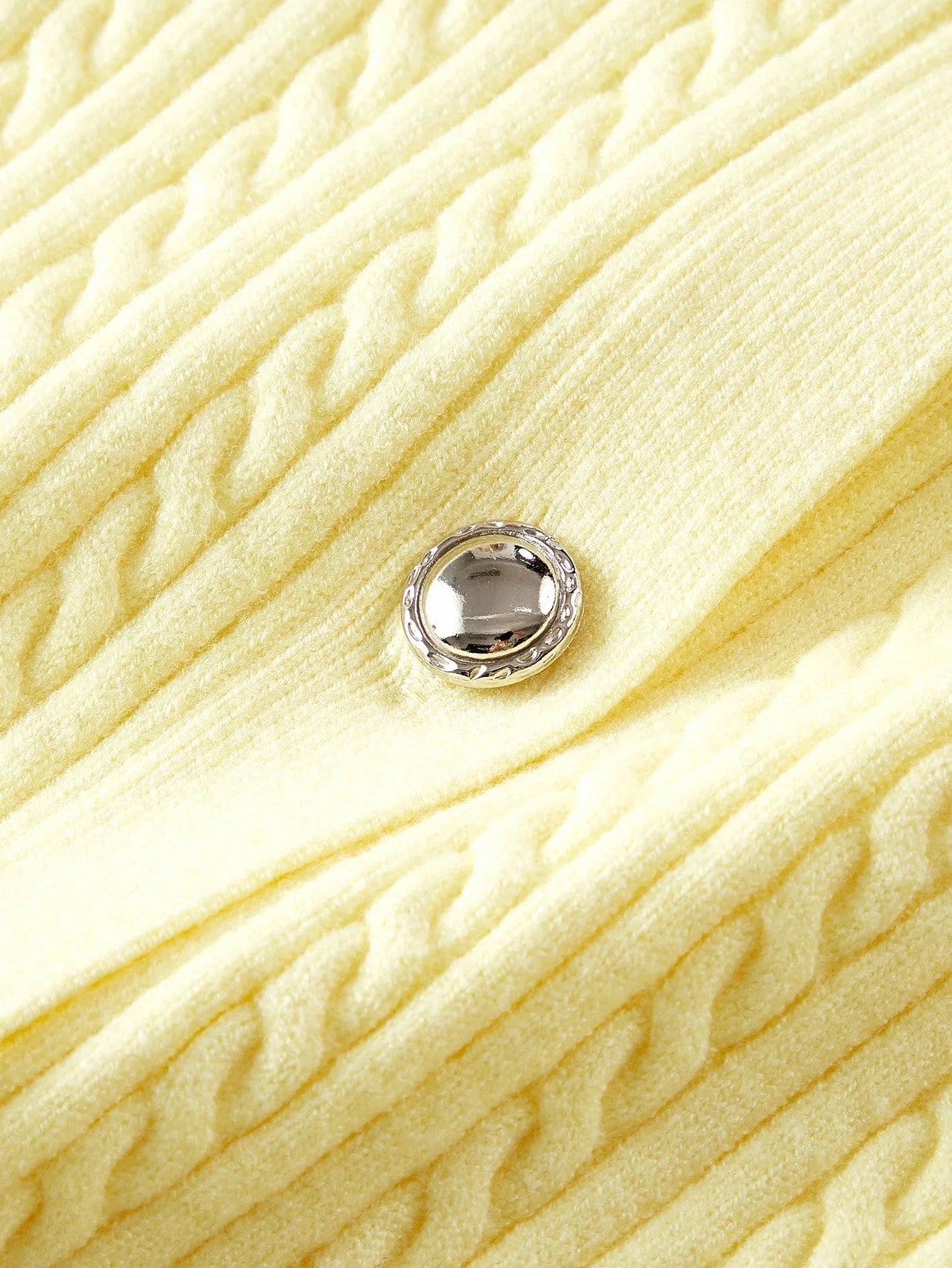 PREMIUM RHINESTONE BUTTON UP CARDIGAN