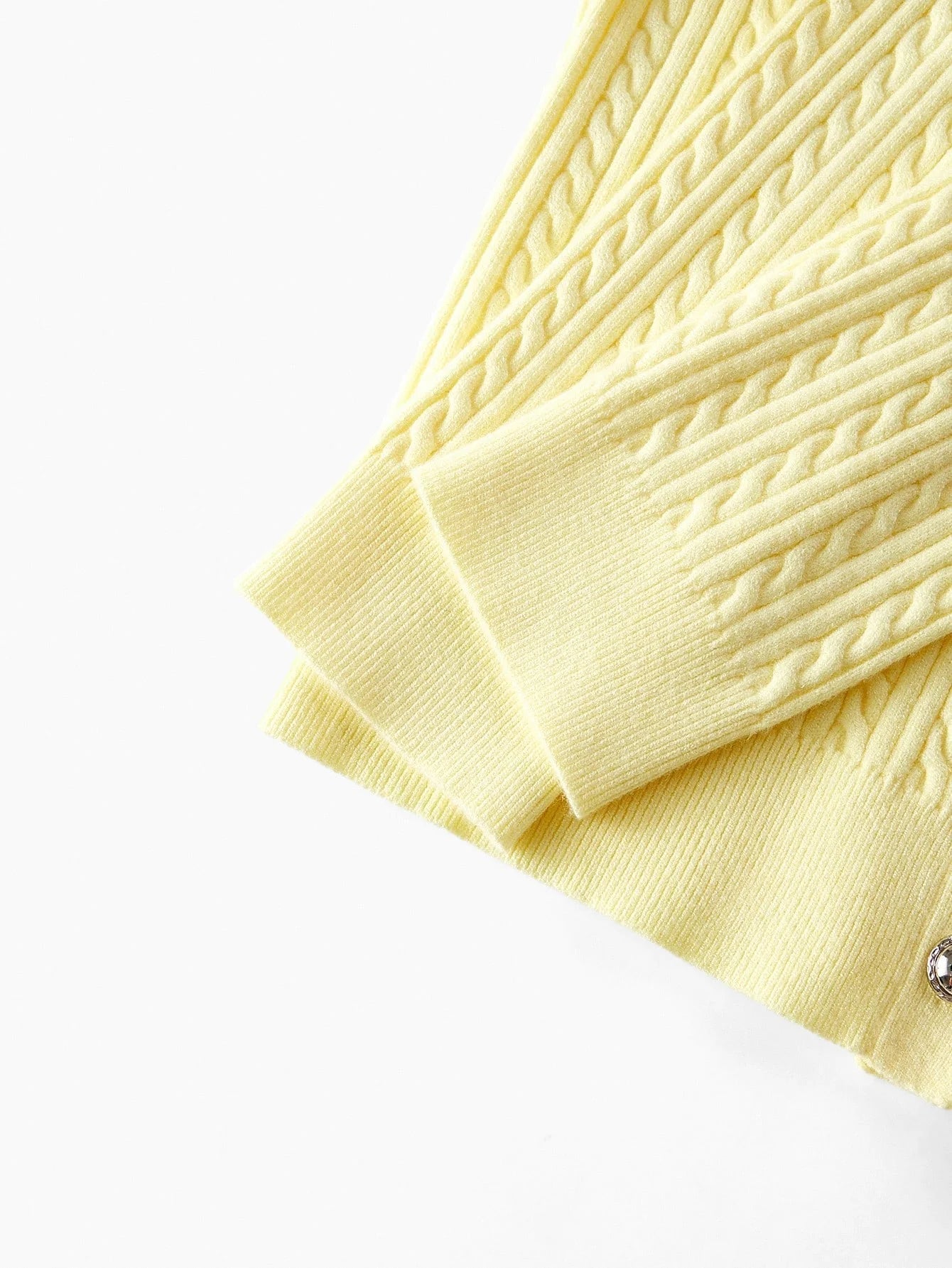 PREMIUM RHINESTONE BUTTON UP CARDIGAN