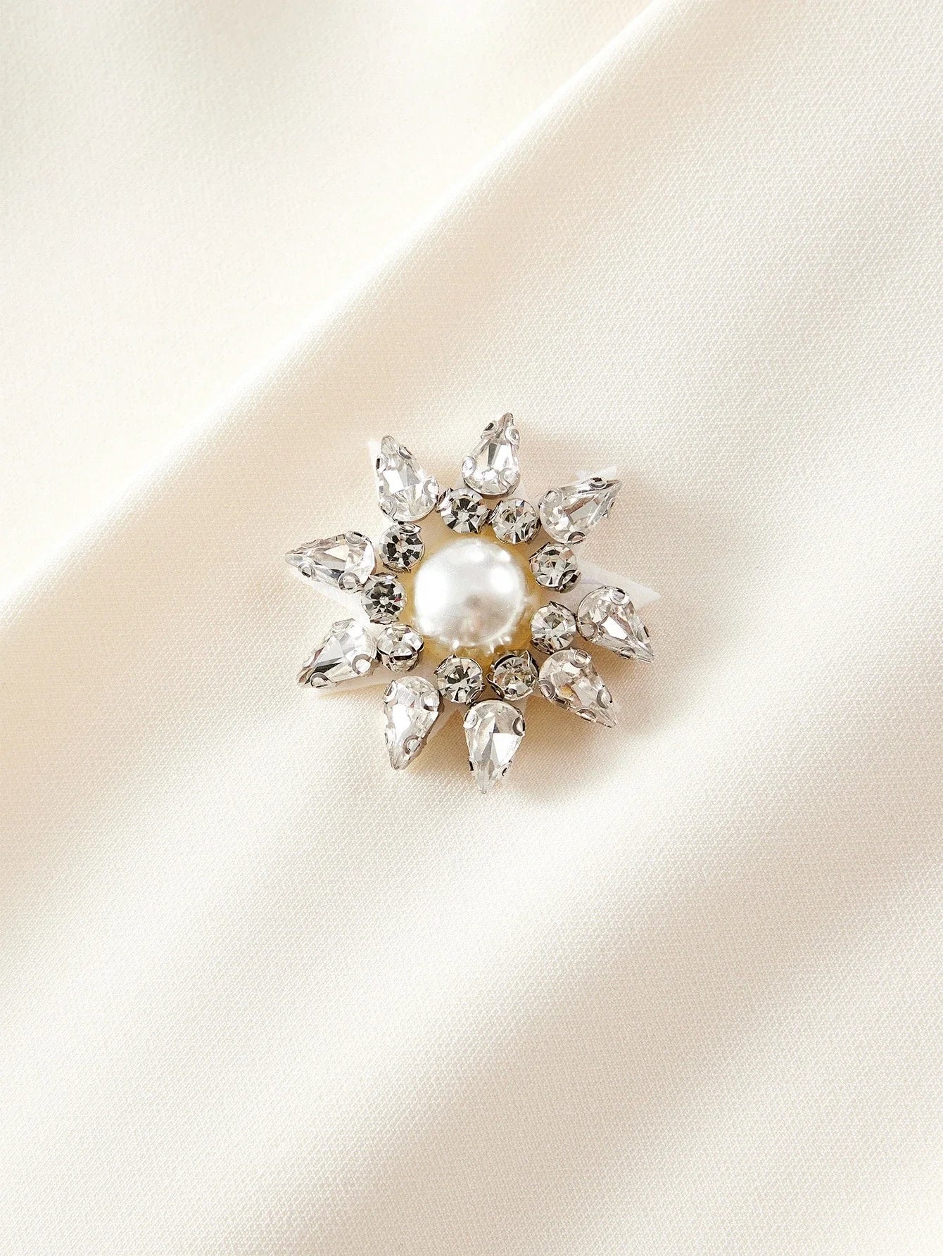 PREMIUM RHINESTONE DECOR LONG SLEEVE ELEGANT SHORT DRESS