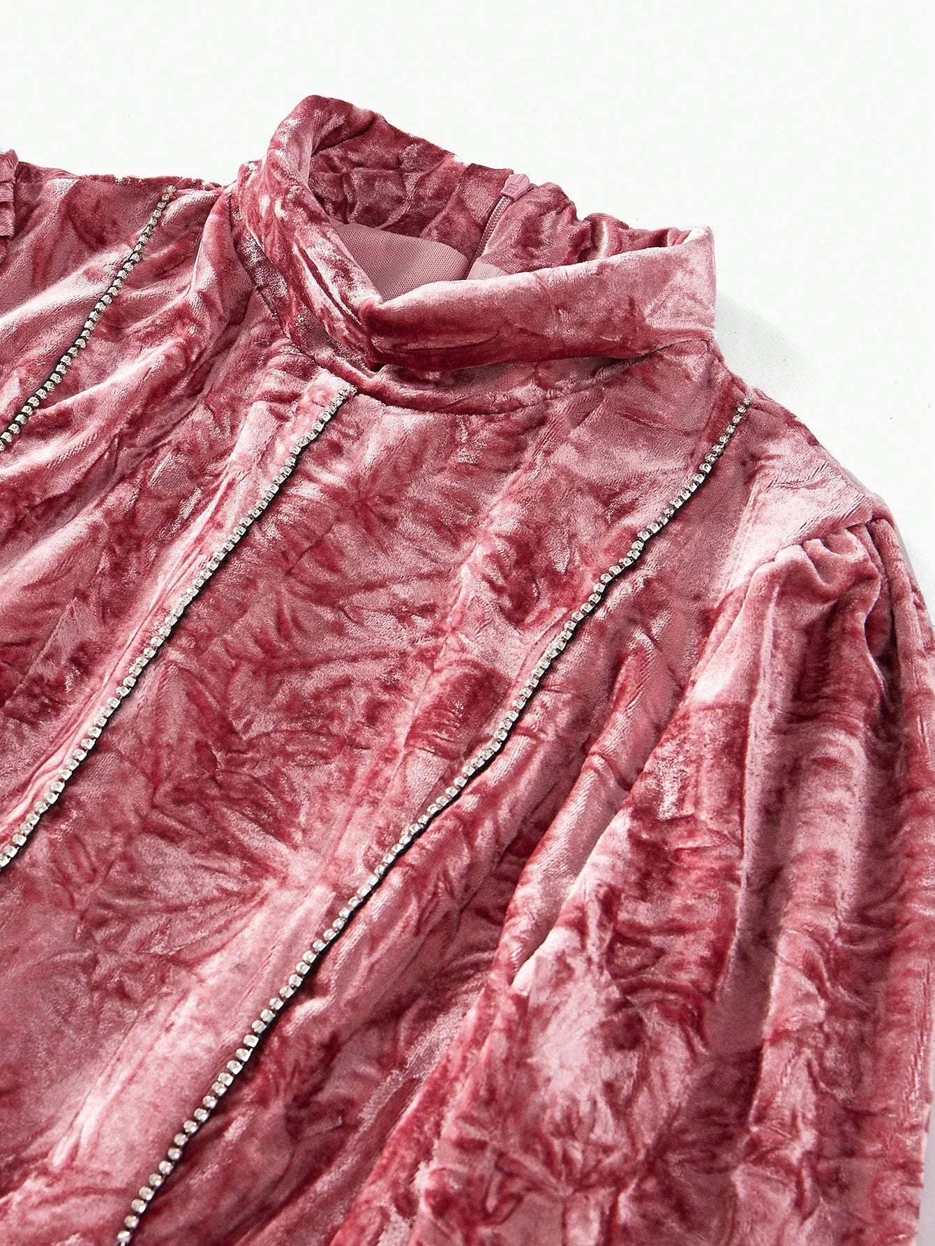 PREMIUM RHINESTONE DETAIL POCKET JUMPSUIT