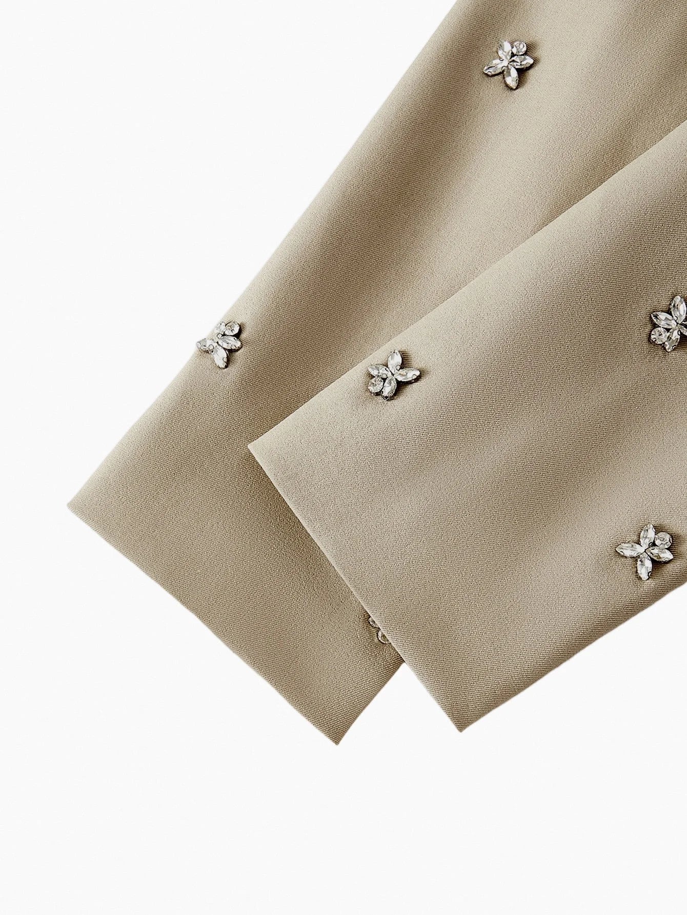 PREMIUM RHINESTONE DETAIL STRUCTURED BLAZER