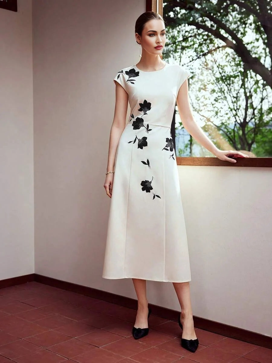 PREMIUM RHINESTONES APPLIQUES DETAIL DRESSHOLIDAY PARTY BIRTHDAY FORMAL EVENING OCCASSION