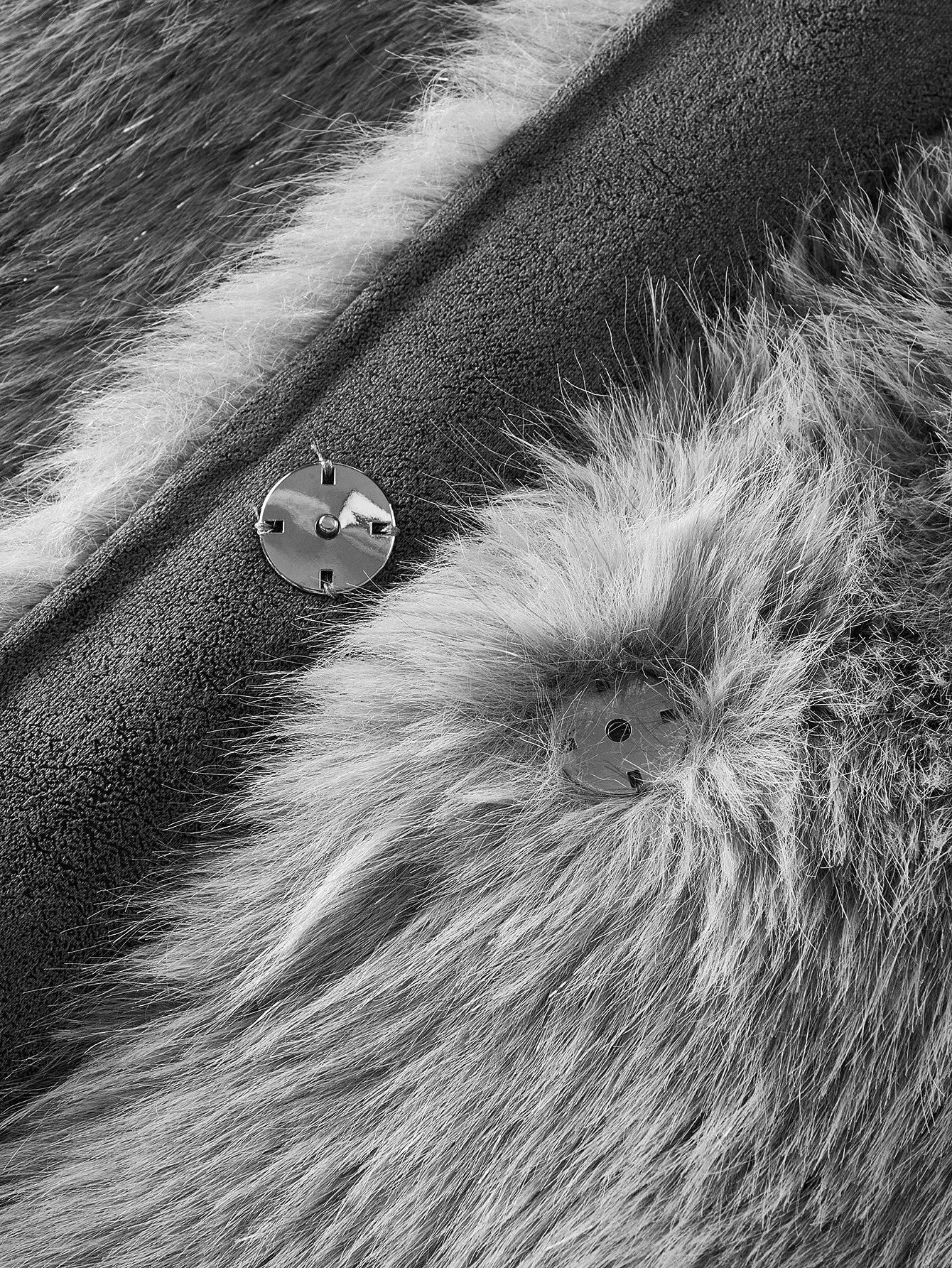 PREMIUM ROUND NECK FAUX FUR COAT