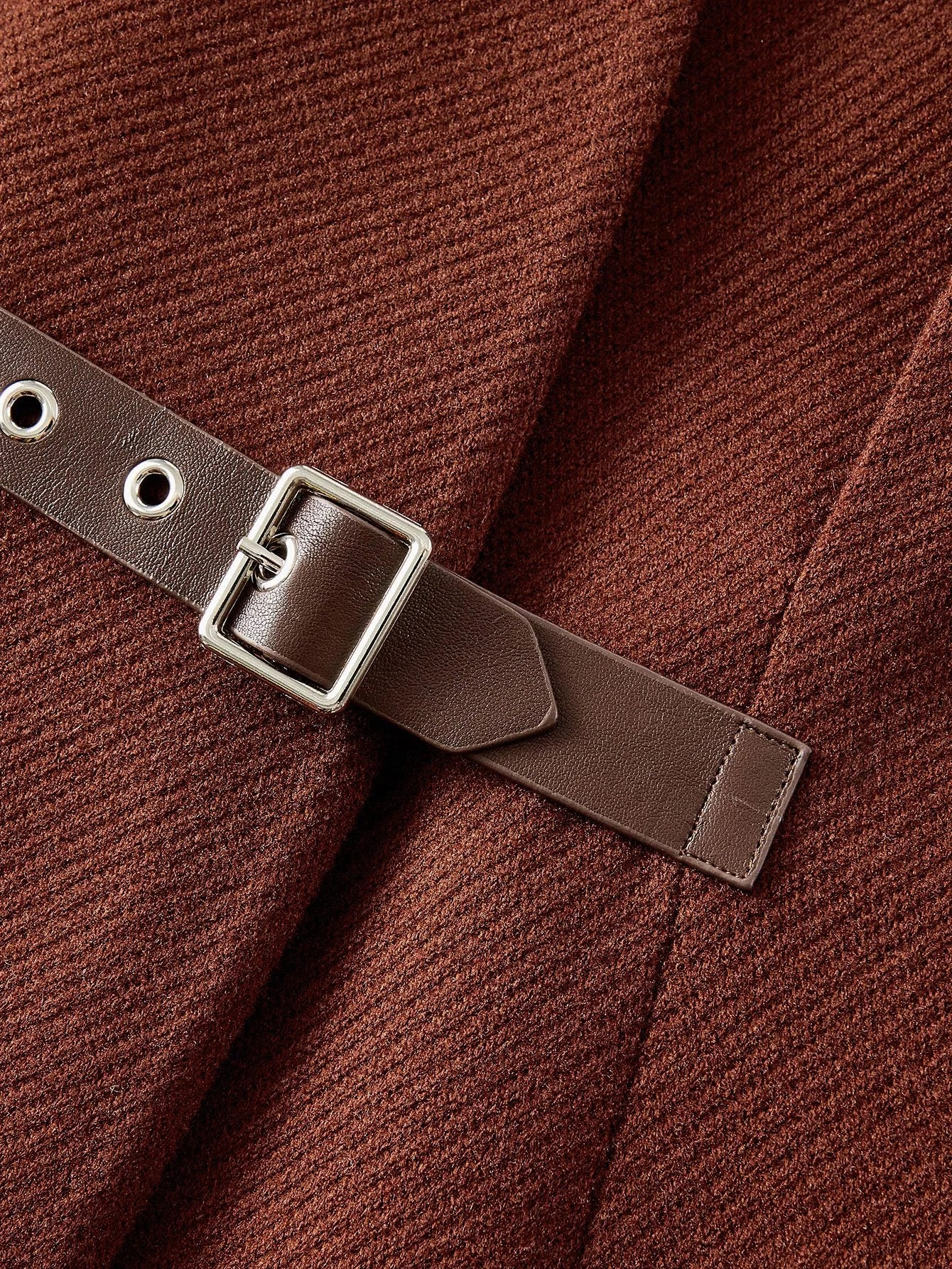 PREMIUM RUCHED SLIM FIT OVERCOAT