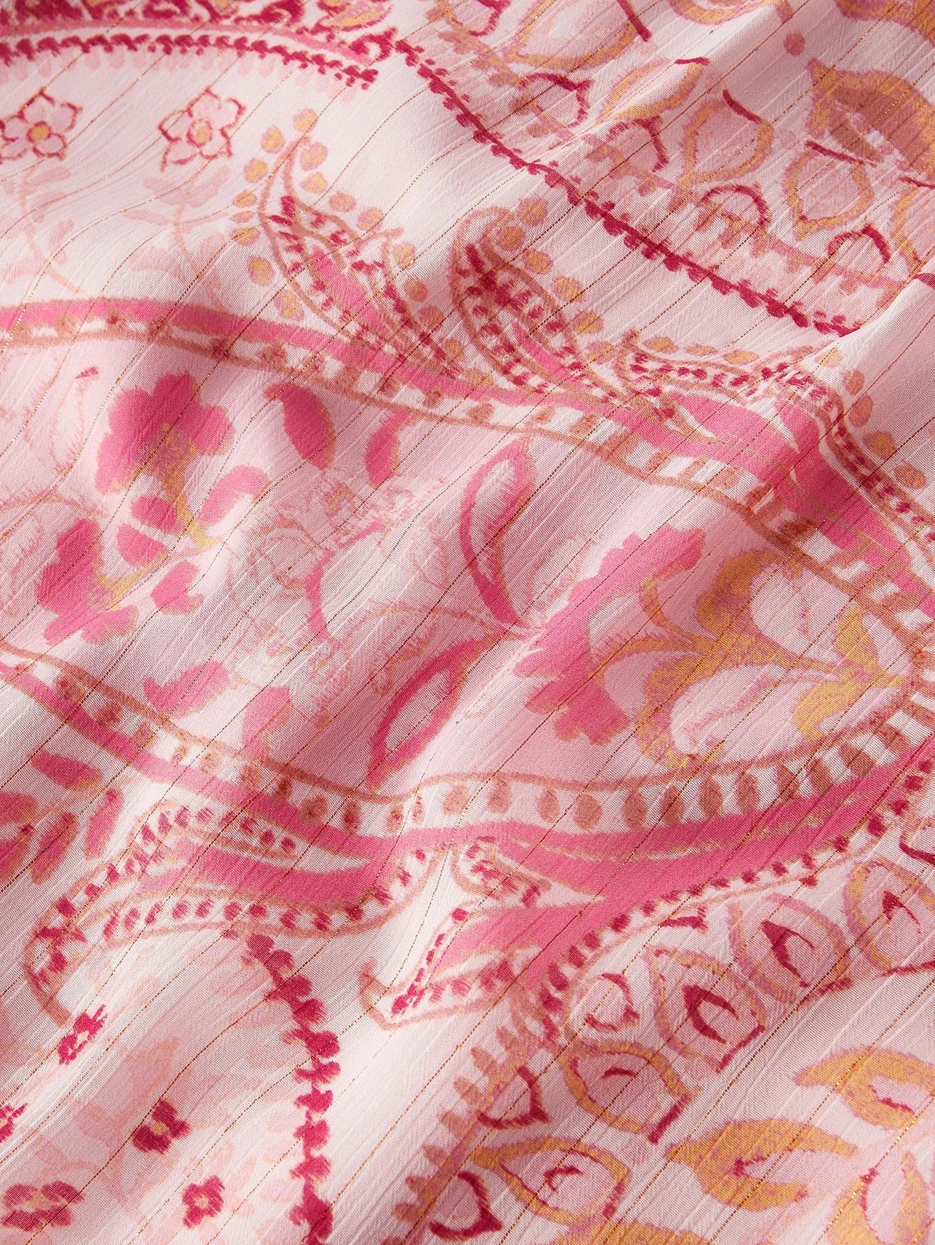 PREMIUM RUFFLE HEM ALL OVER PRINT DRESS