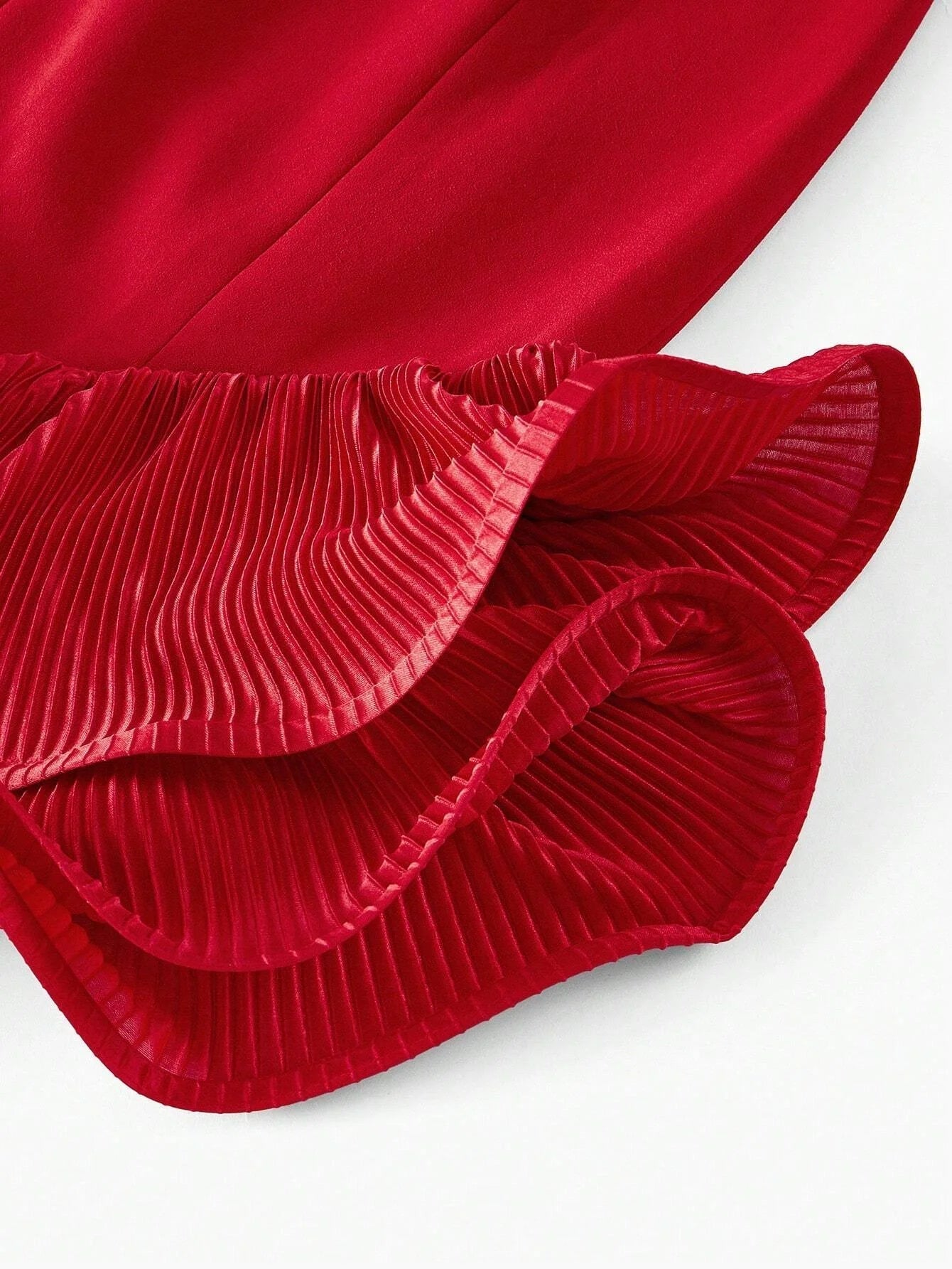 PREMIUM RUFFLE HEM TUBE COCKTAIL DRESS