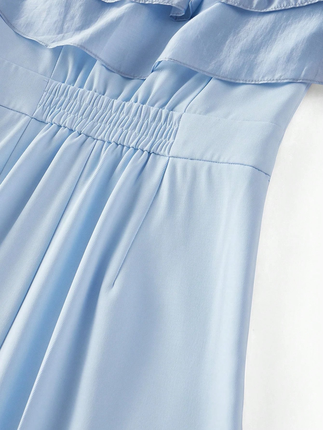 PREMIUM RUFFLE OFF SHOULDER WIDE LEG JUMPSUIT