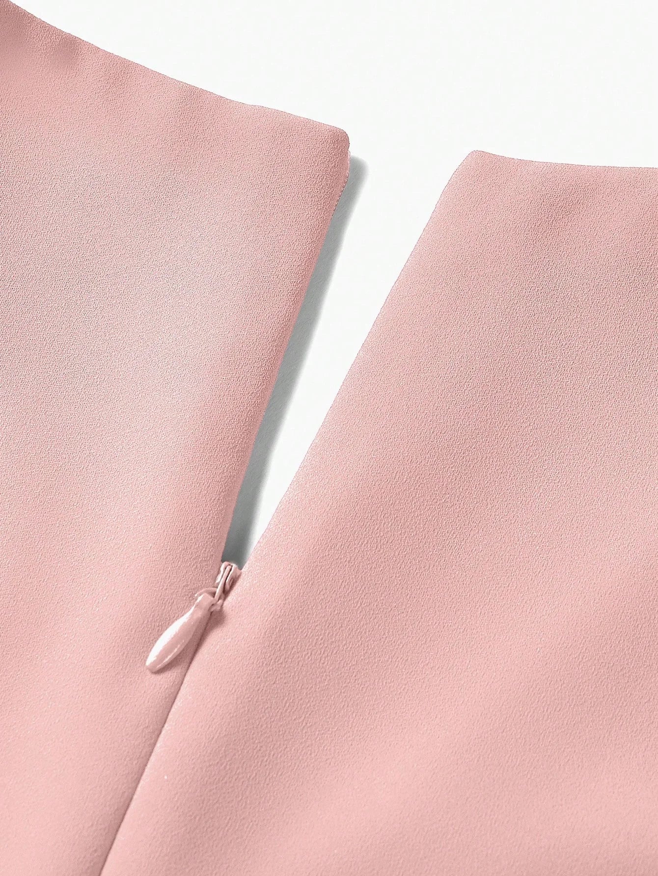 PREMIUM RUFFLE TRIM BELTED DRESS