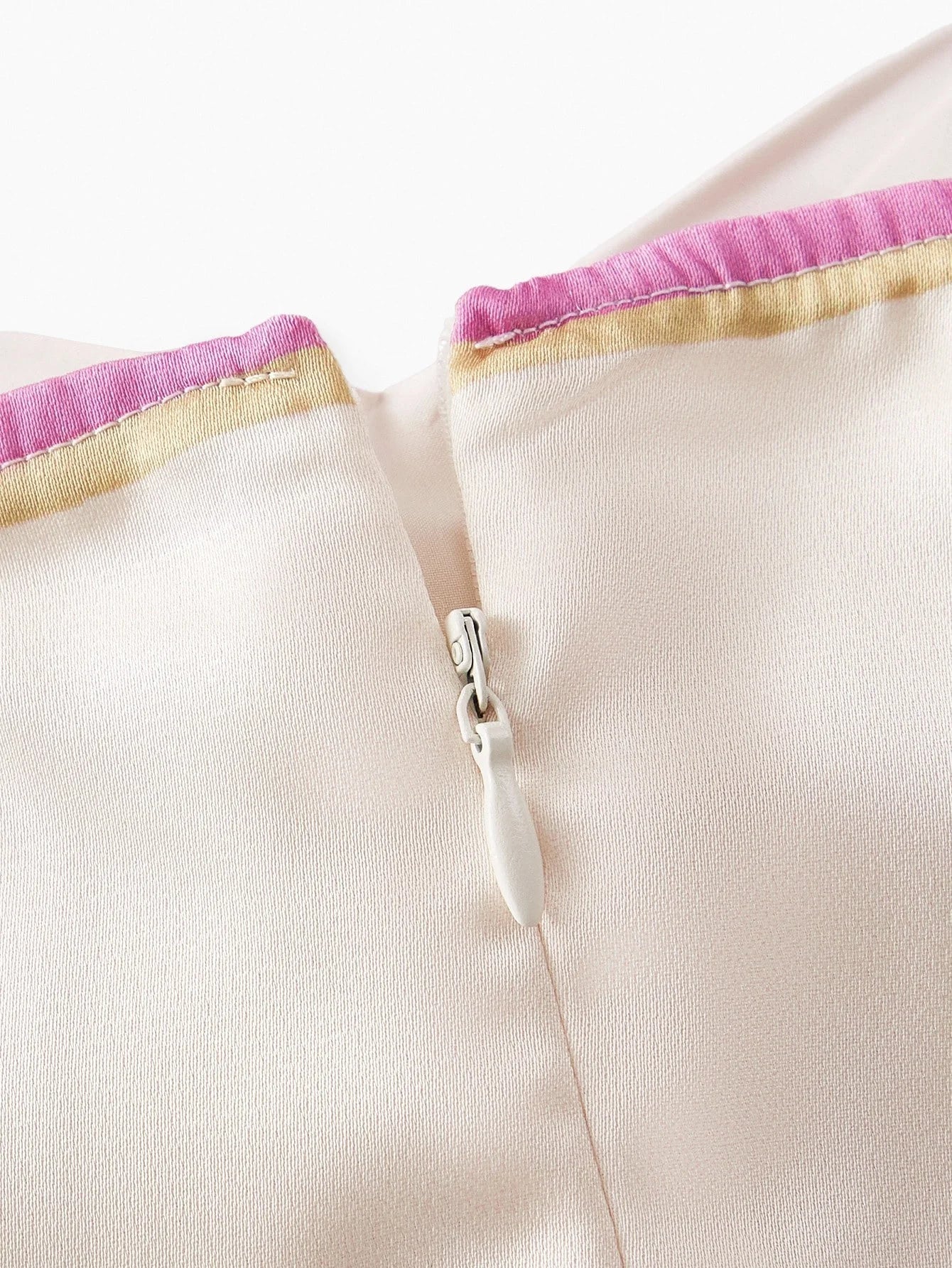 PREMIUM SATIN ELEGANT RIBBED FABRIC FLORAL PRINT TIE FRONT MIDI DRESS