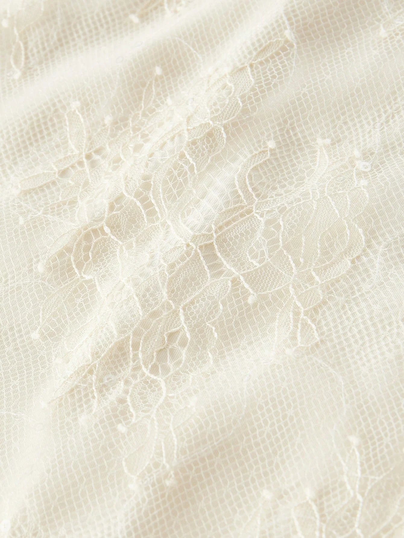 PREMIUM SEQUIN DETAIL CONTRAST MESH DRESS