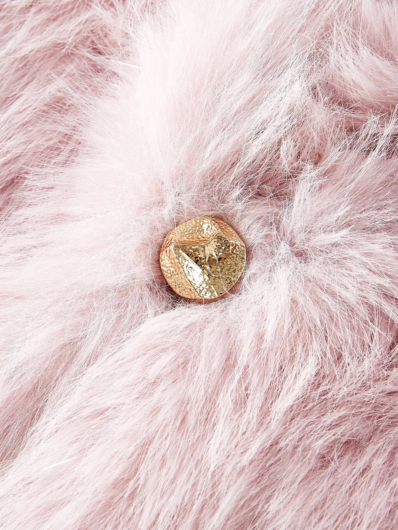 PREMIUM SINGLE BUTTON FAUX FUR COAT