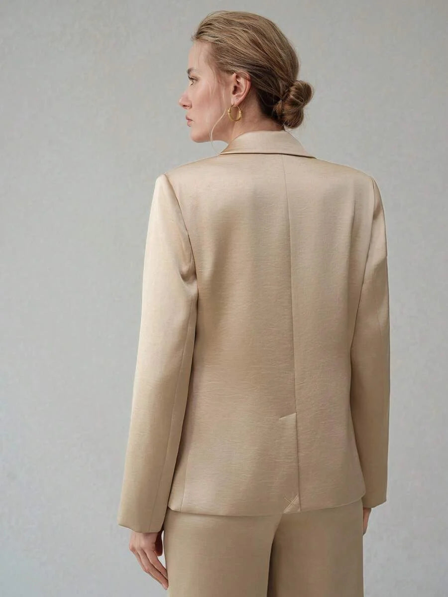 PREMIUM SINGLE BUTTON POCKET BLAZERBUSINESS CASUAL WOMAN