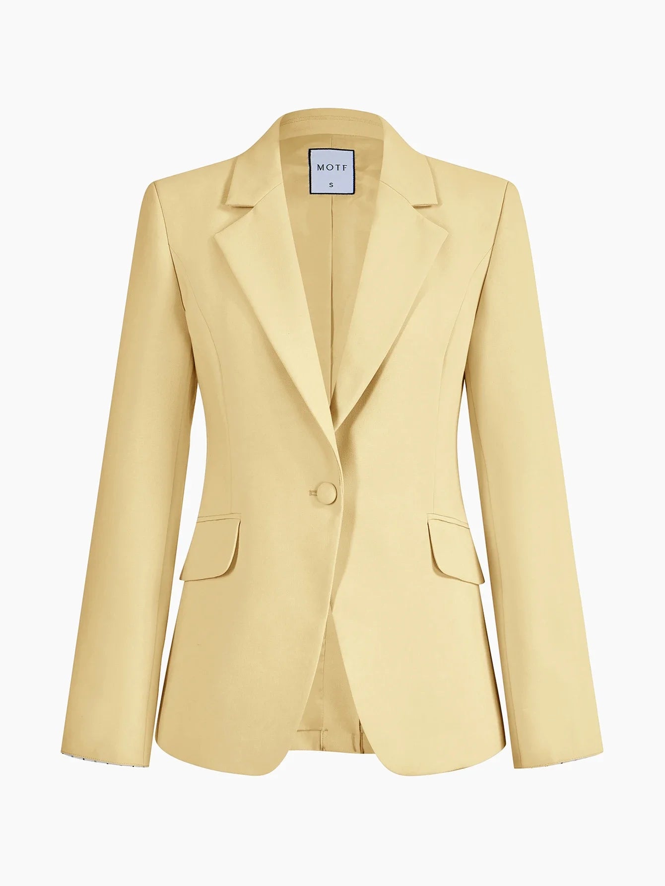 PREMIUM SINGLE BUTTON STRIPED PRINT BLAZER