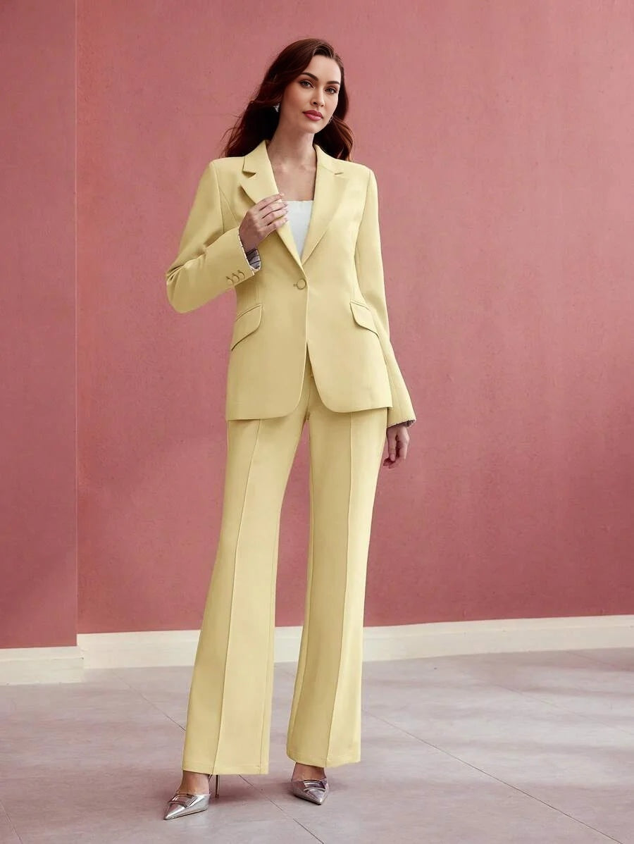 PREMIUM SINGLE BUTTON STRIPED PRINT BLAZER