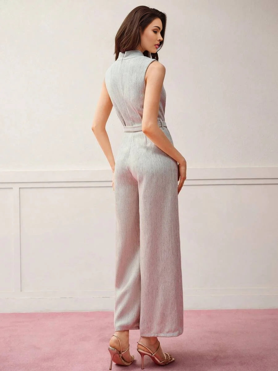 PREMIUM SLEEVELESS WIDE LEG JUMPSUIT