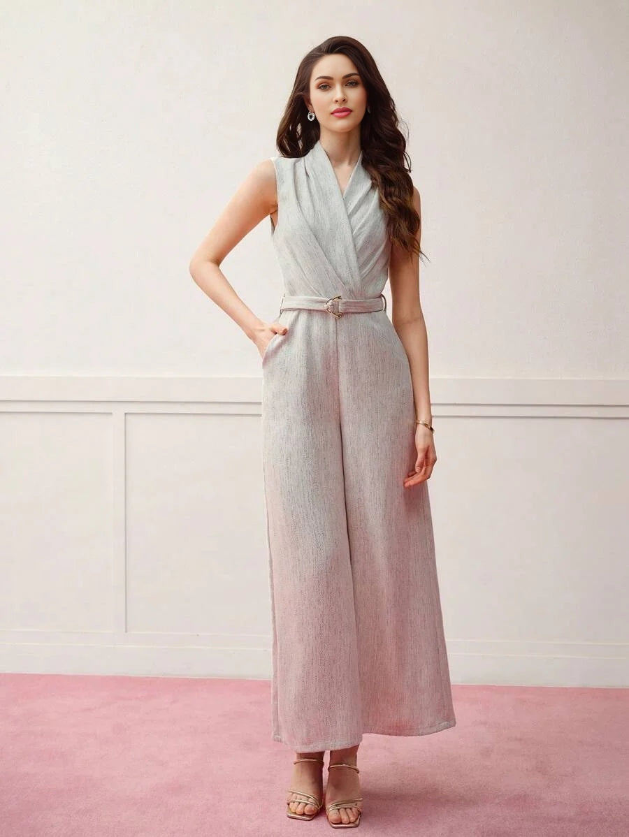 PREMIUM SLEEVELESS WIDE LEG JUMPSUIT