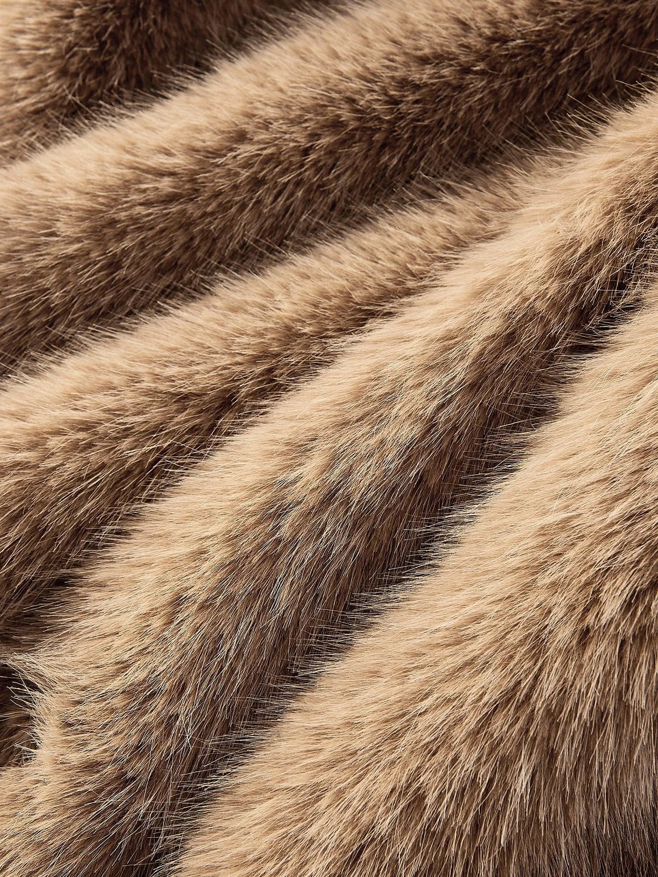 PREMIUM SNAP BUTTON SLEEVELESS FAUX FUR COAT FOR AUTUMN amp WINTER