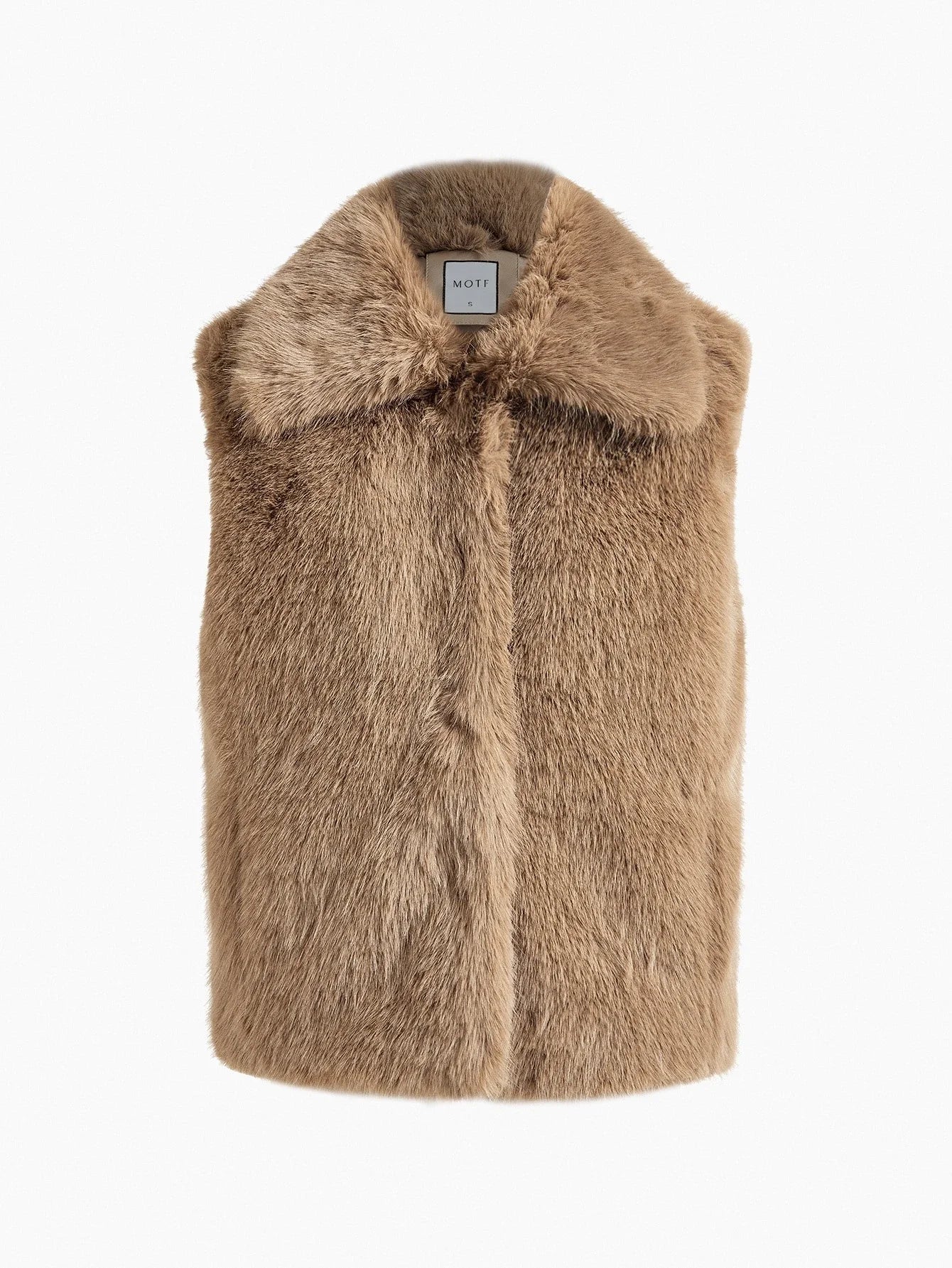 PREMIUM SNAP BUTTON SLEEVELESS FAUX FUR COAT FOR AUTUMN amp WINTER