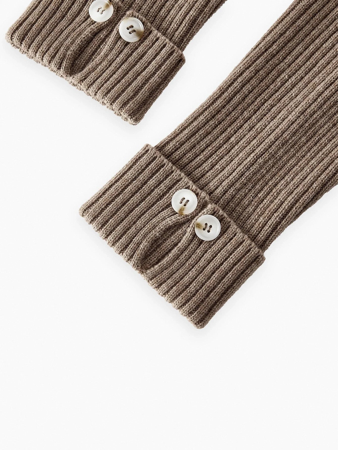 PREMIUM SOLID BUTTON DETAIL SPLIT HEM OVERSIZE SWEATER amp KNIT SKIRT SET