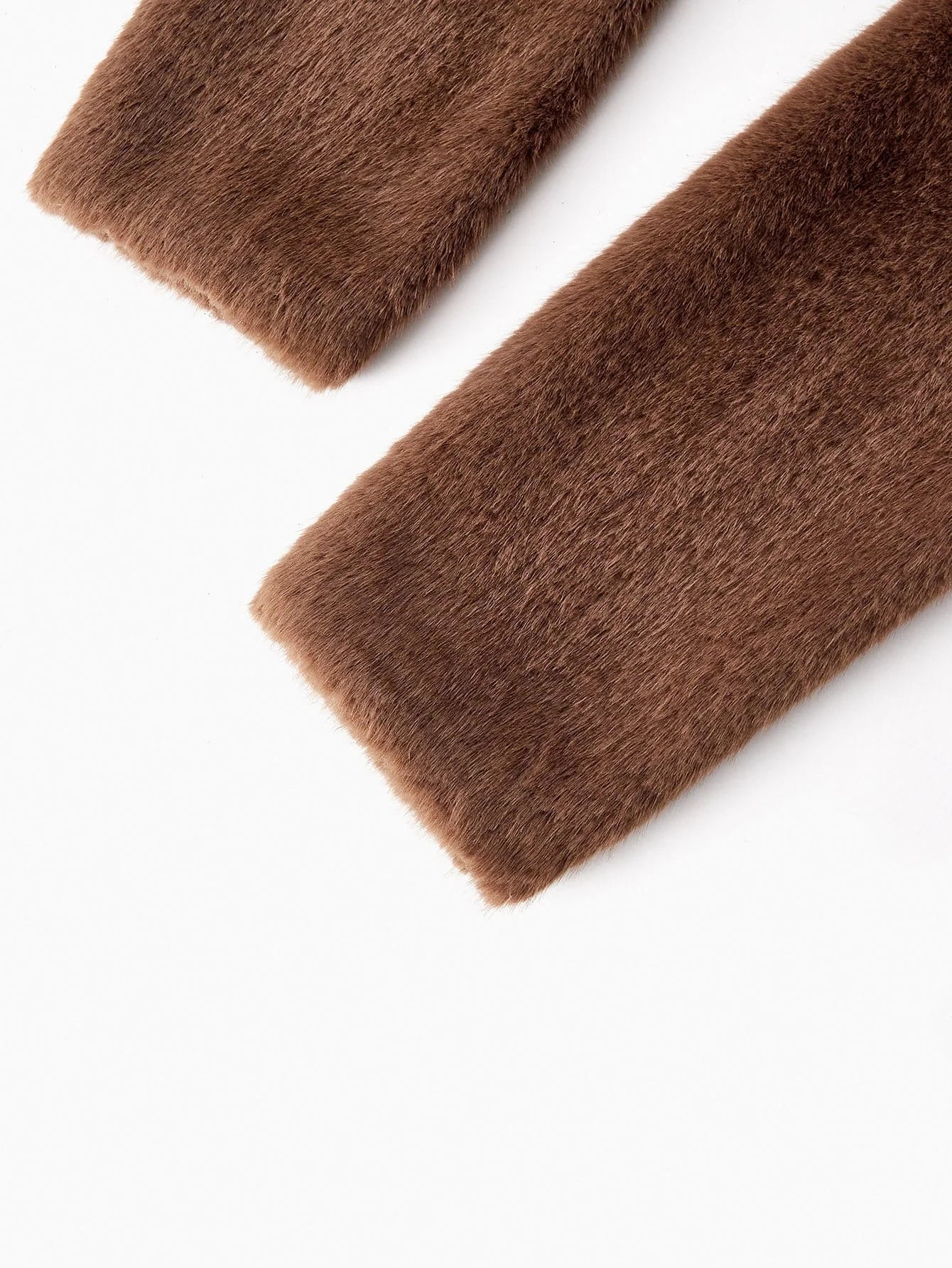 PREMIUM SOLID BUTTON PLACKET FAUX FUR COAT