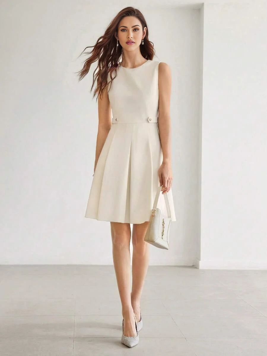 PREMIUM SOLID FOLD PLEATED DRESSSUMMER OUTFITS