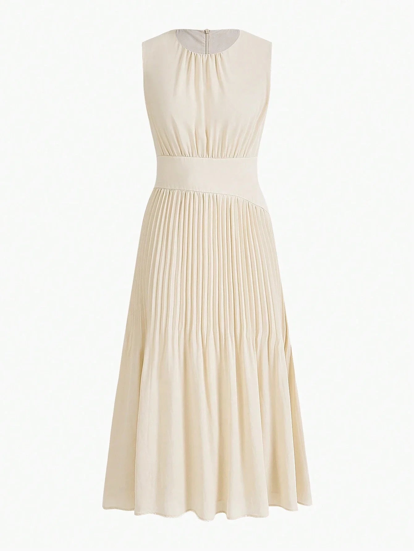 PREMIUM SOLID FOLD PLEATED DRESSSUMMER OUTFITS