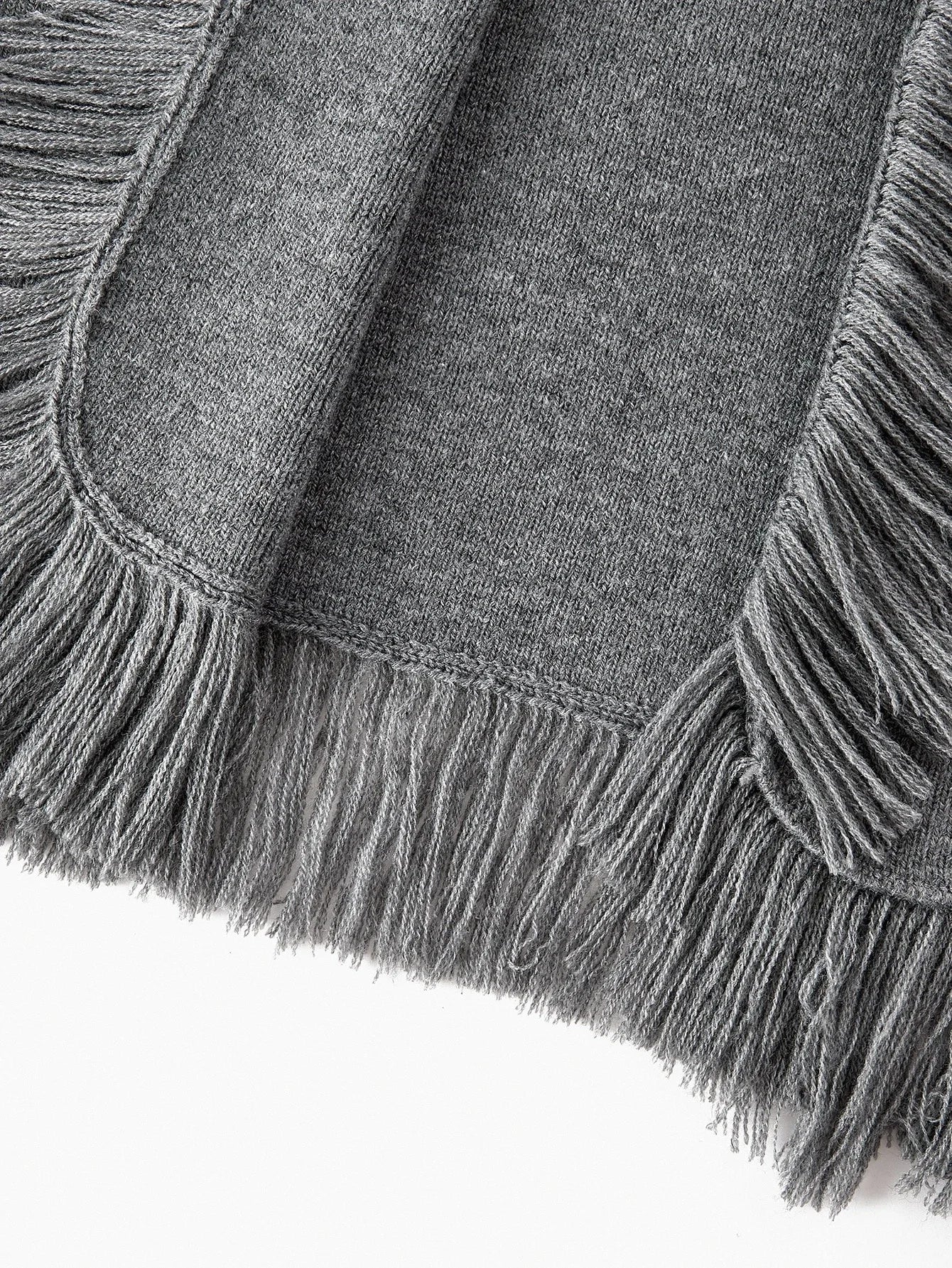 PREMIUM SOLID FRINGE BELTED CARDIGAN FOR AUTUMN amp WINTER