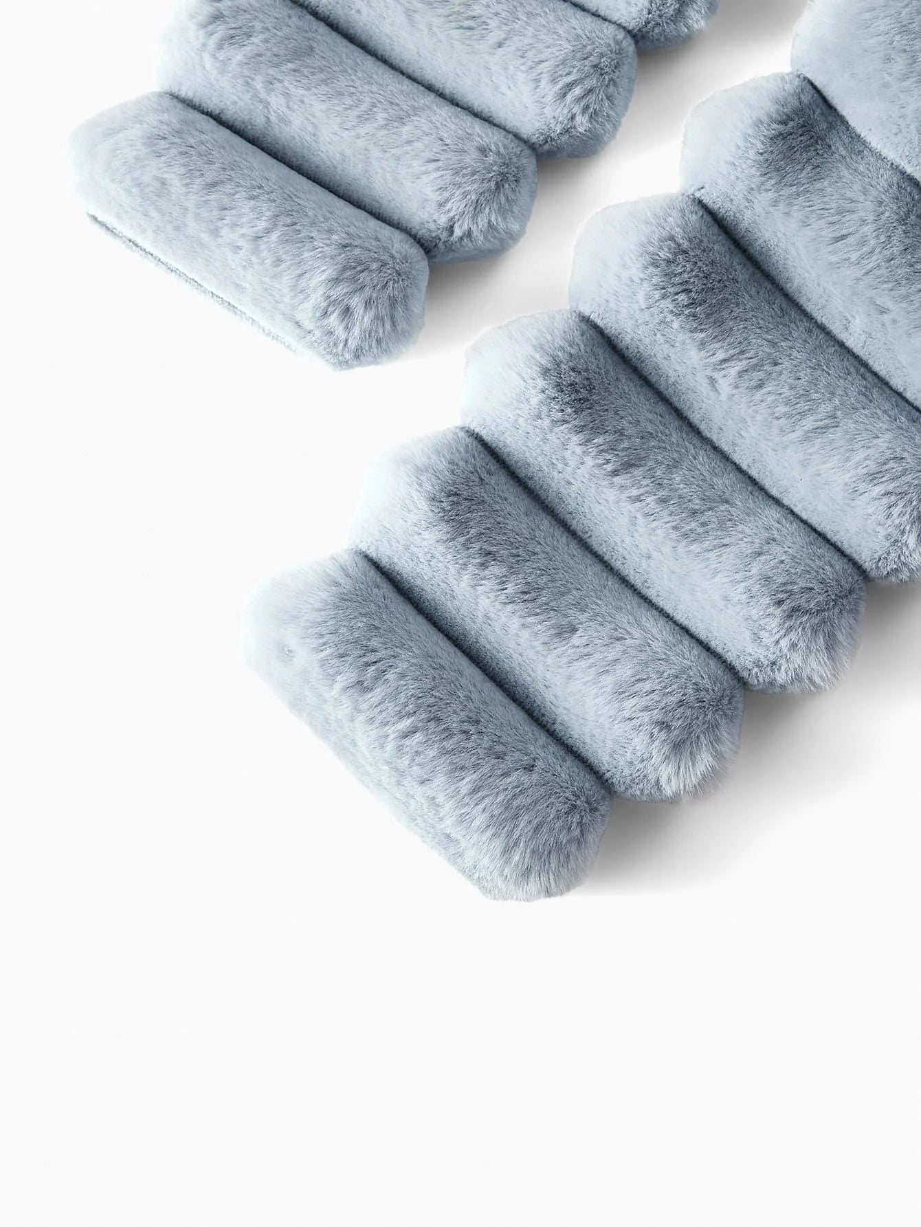 PREMIUM SOLID HIGH NECK ZIP PLACKET FAUX FUR COAT