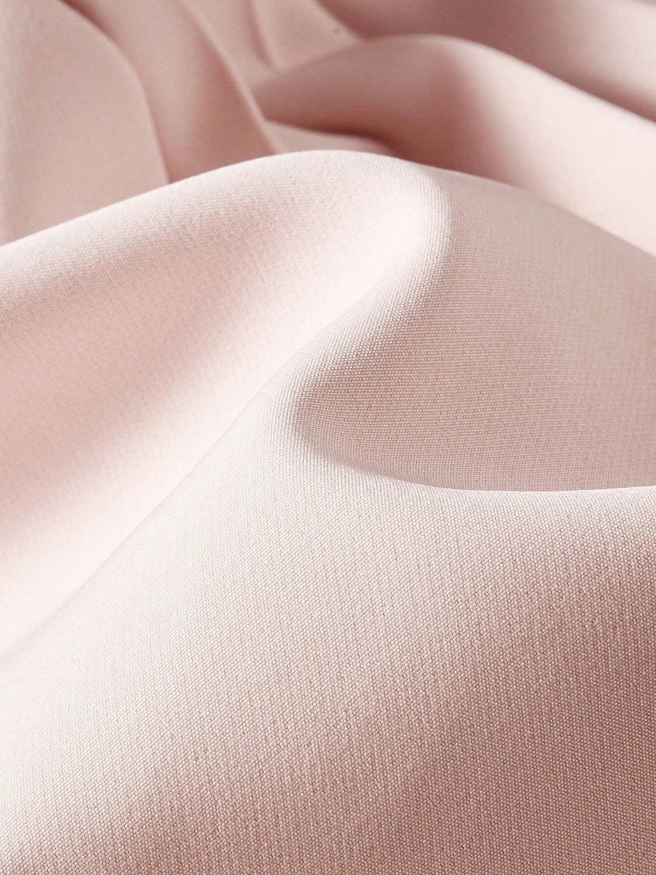 PREMIUM SOLID PEAK COLLAR DOUBLE BREASTED PLACKET PLEATED PANEL DRESSSUMMER OUTFITS