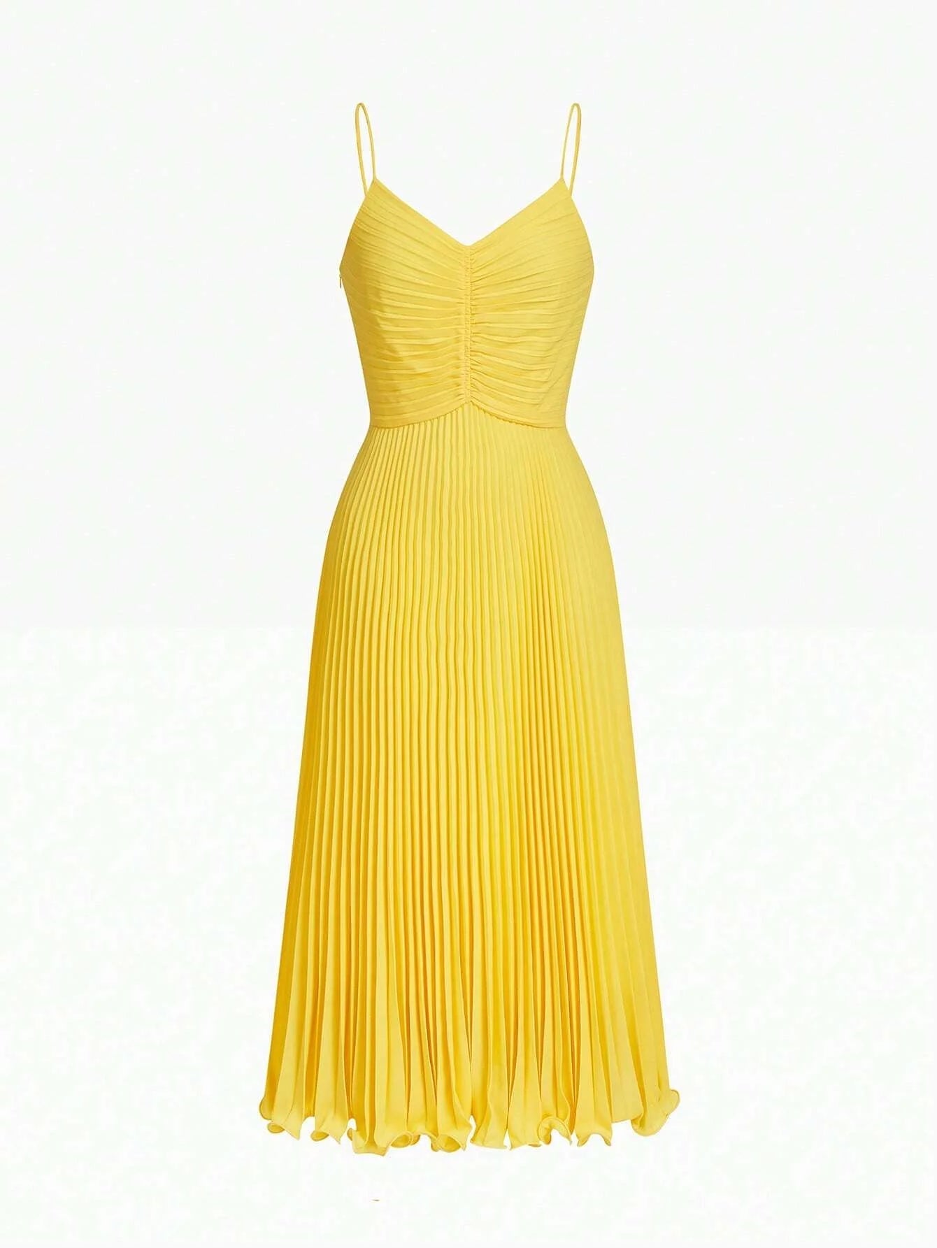 PREMIUM SOLID PLEATED SLIP DRESSHOLIDAY PARTY BIRTHDAY FORMAL EVENING OCCASSION