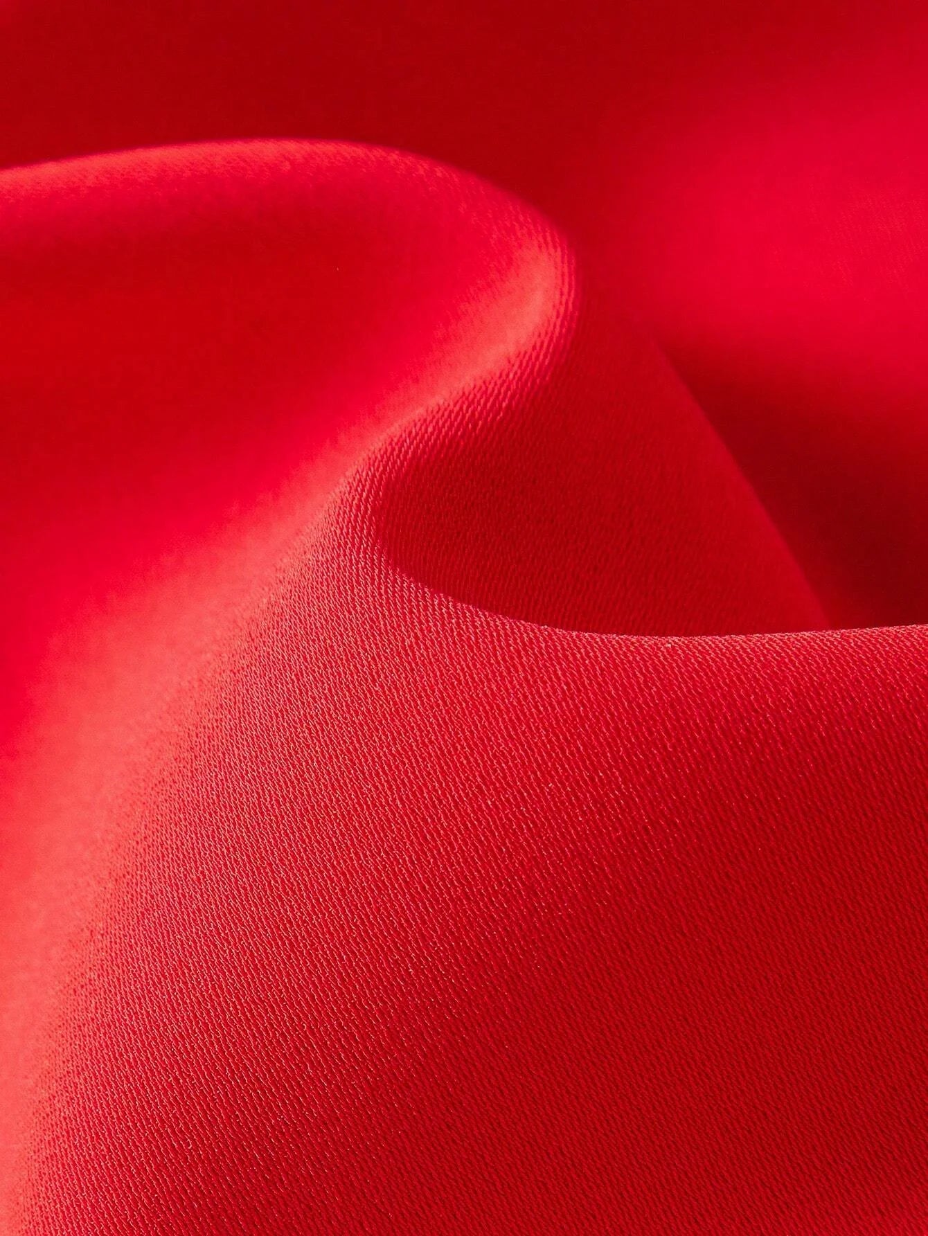 PREMIUM SOLID RUFFLE TRIM FLUTTER SLEEVE BUCKLE BELTED MIDI DRESS NEW YEAR CLOTHES WOMEN