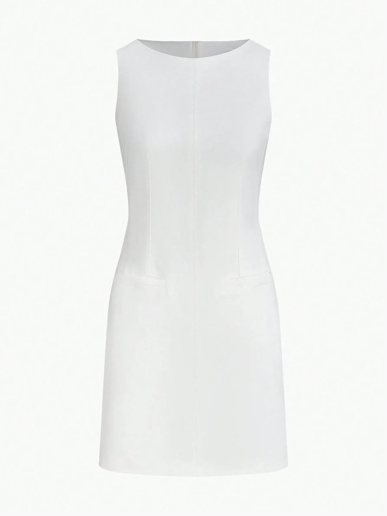 PREMIUM SOLID SLIM FIT MINI DRESS