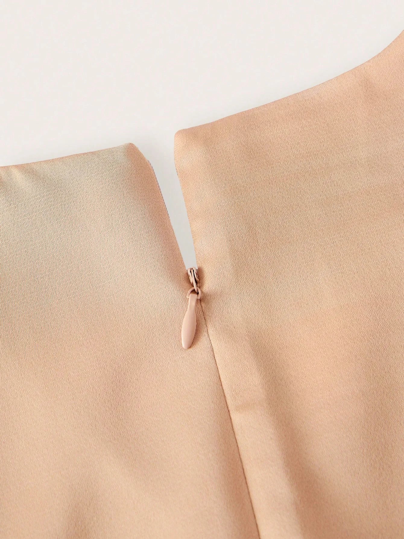 PREMIUM SOLID VNECK LANTERN SLEEVE LACE INSERT PLEATED HEM LONG DRESS WITHOUT BELT