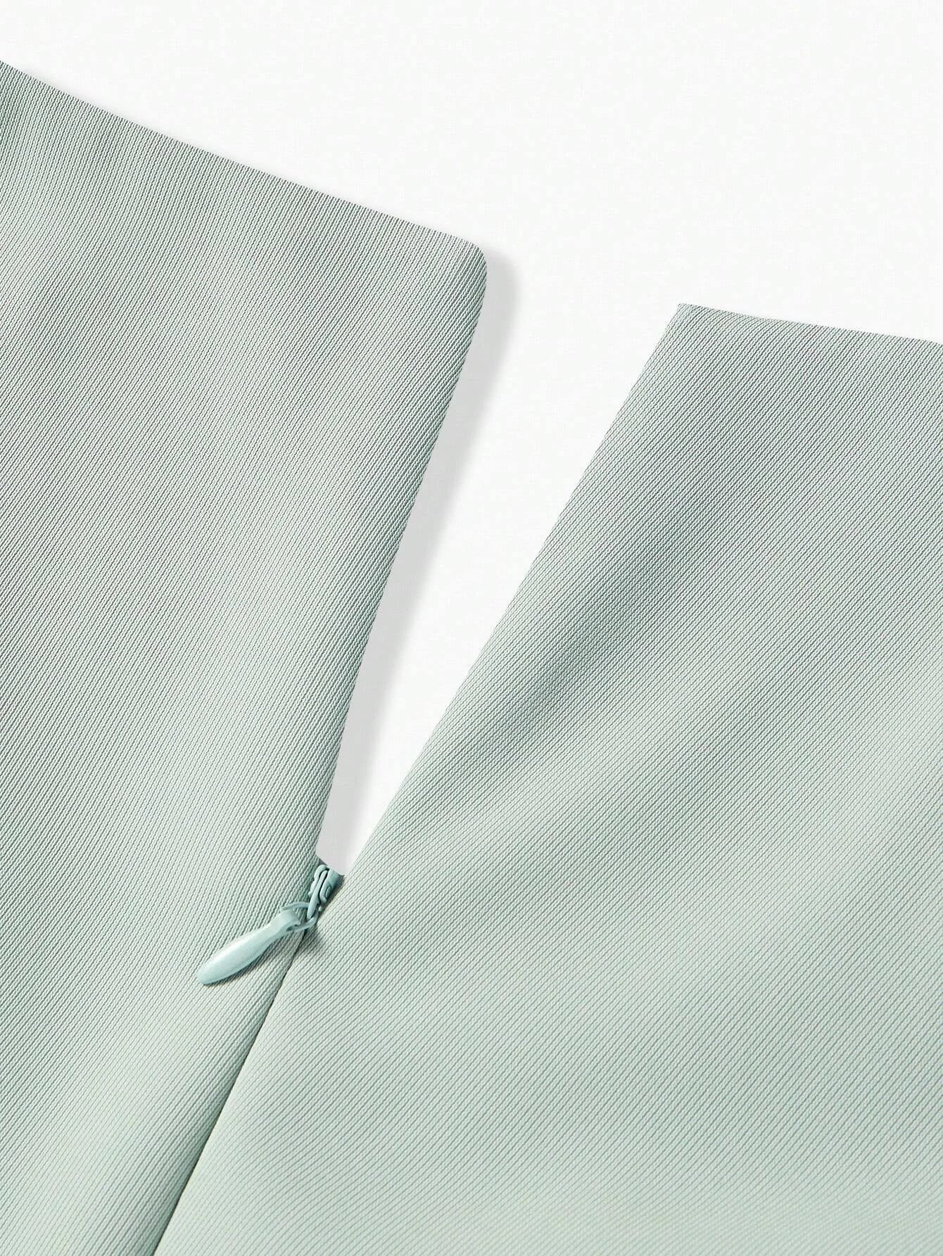 PREMIUM SOLID VNECK RUFFLE ARMHOLE FOLD PLEATED DRESSSUMMER OUTFITS