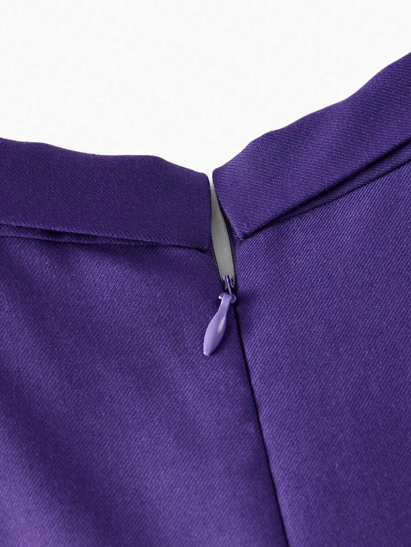 PREMIUM SPLIT SLEEVE TIE NECK JUMPSUIT