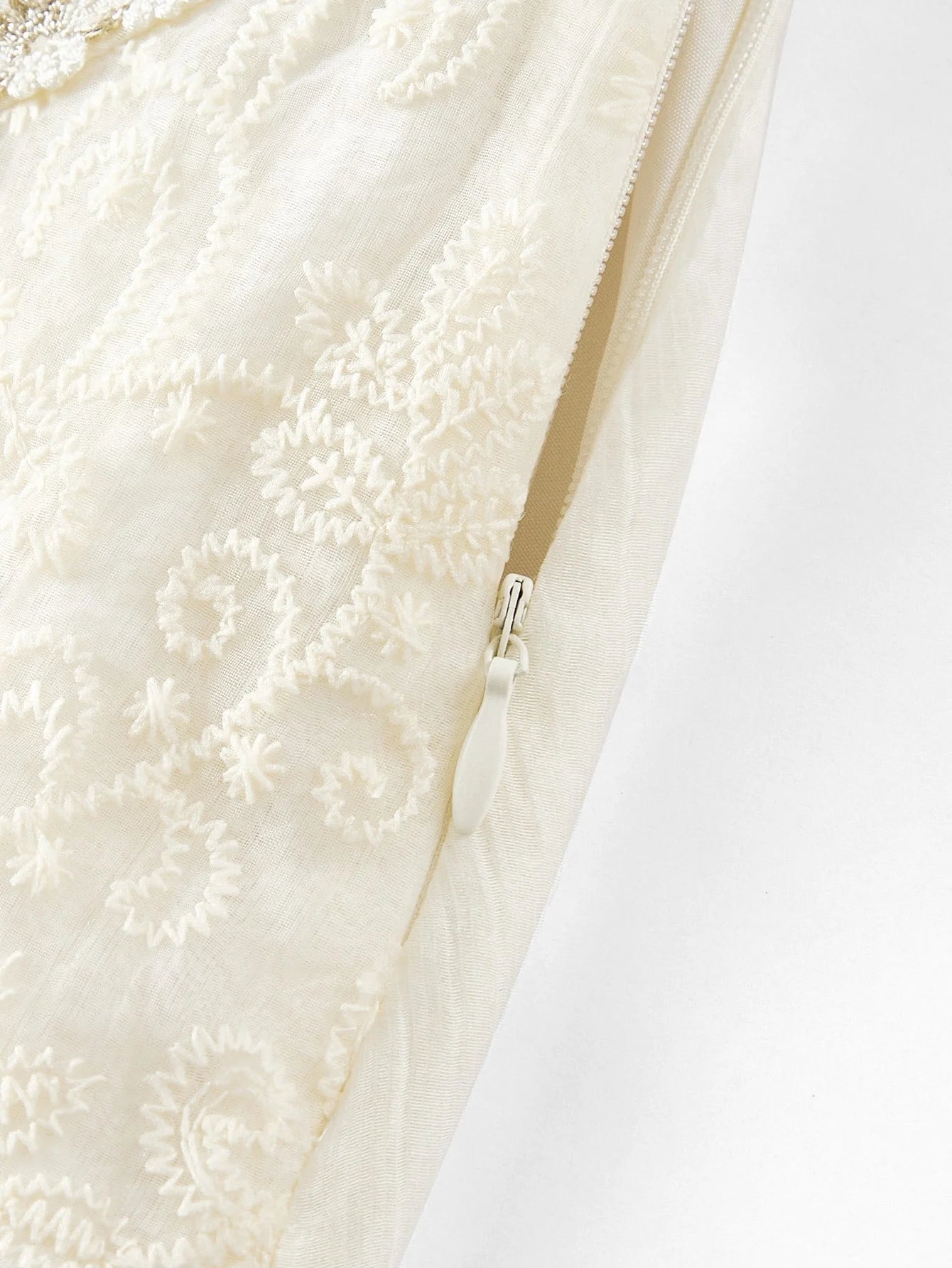 PREMIUM SPLIT THIGH RUFFLE TRIM DRESS