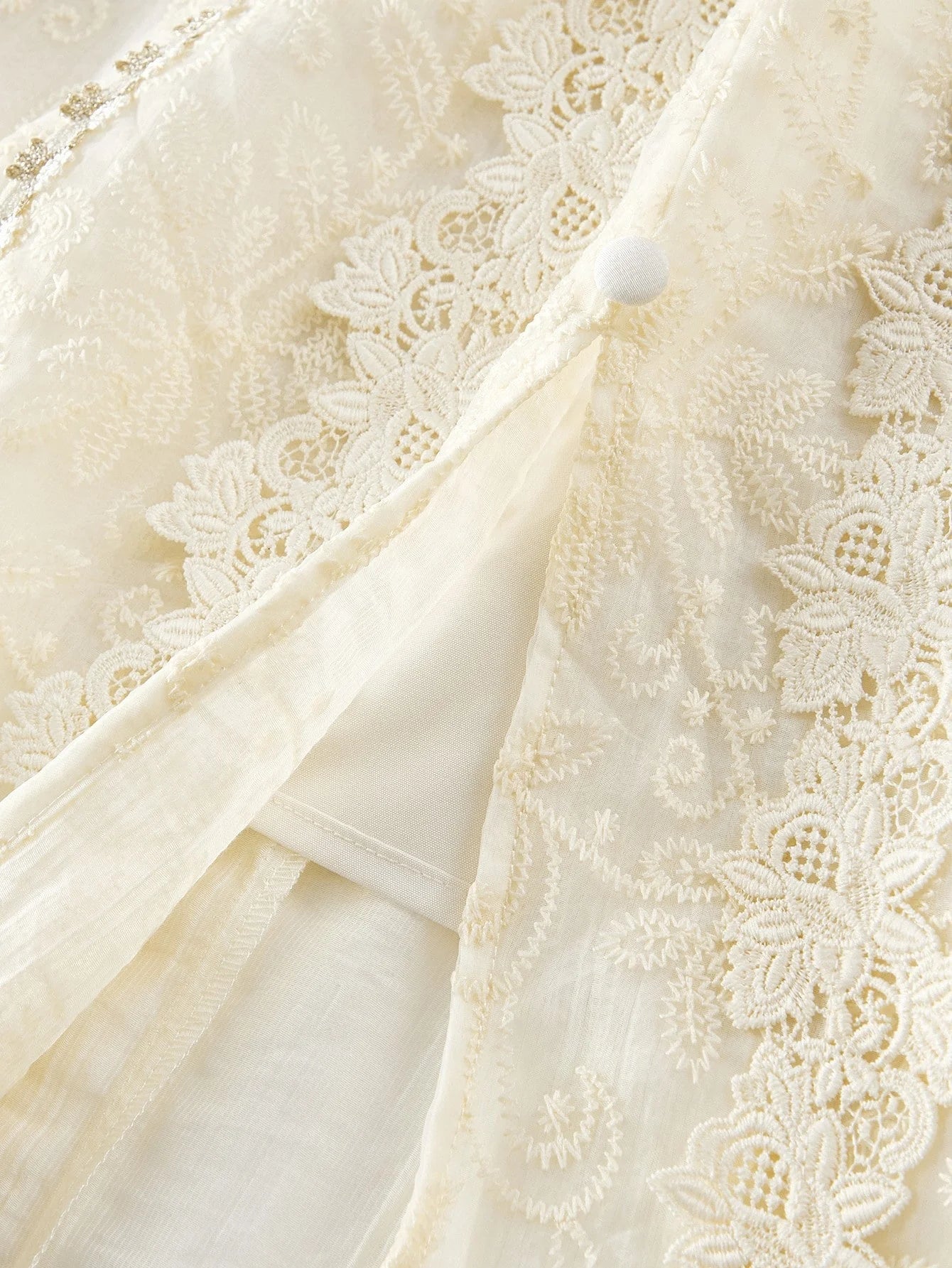 PREMIUM SPLIT THIGH RUFFLE TRIM DRESS