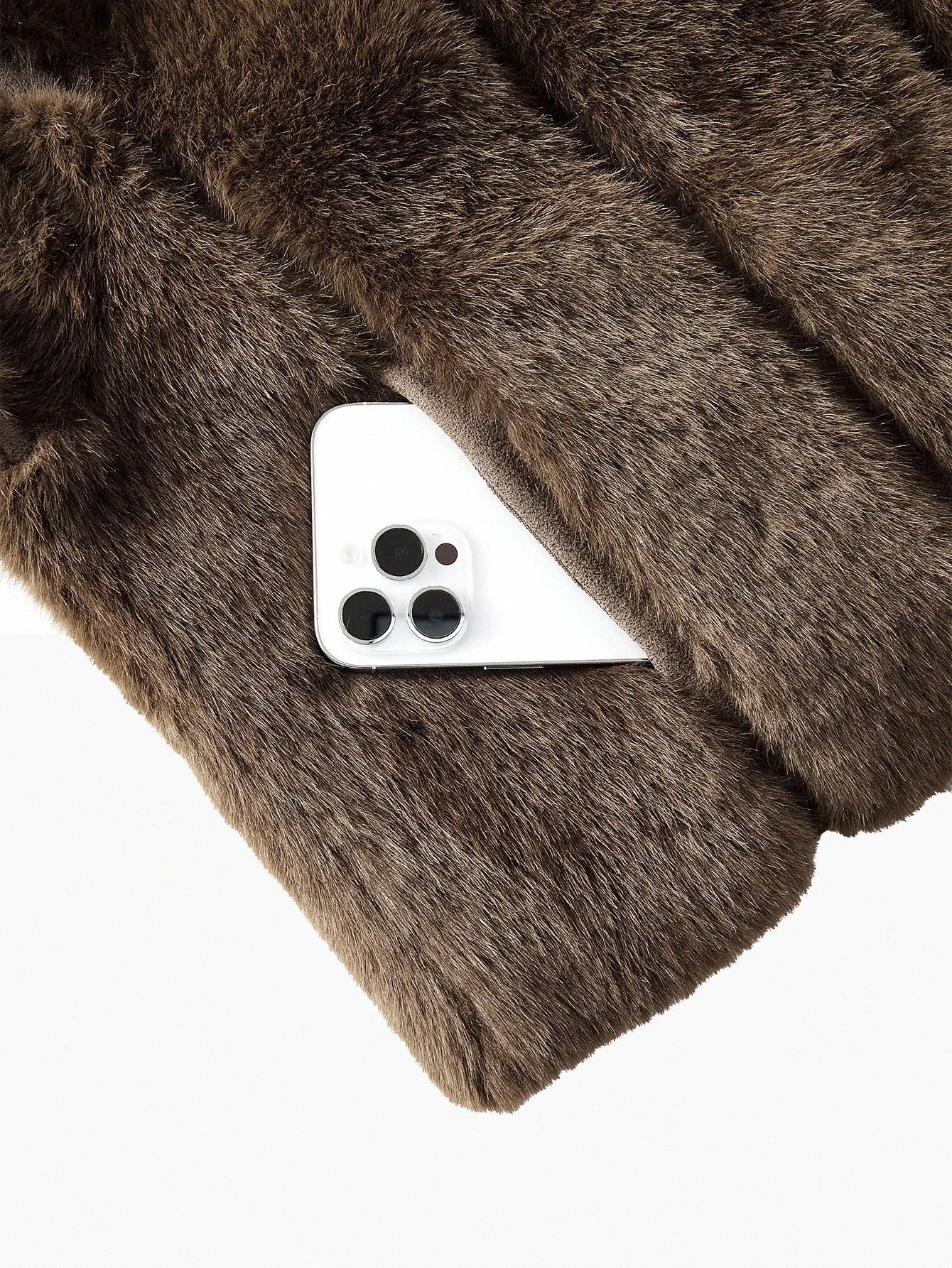 PREMIUM STAND COLLAR FAUX FUR COAT FALL WINTER