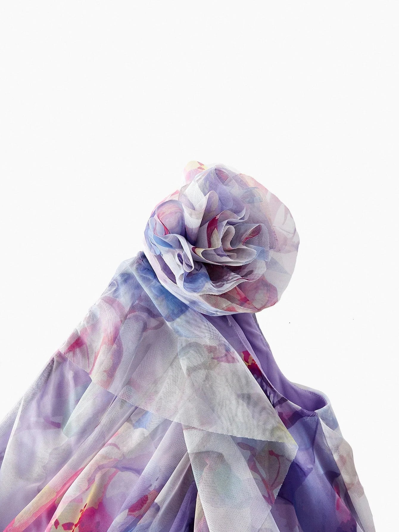 PREMIUM STEREO FLORAL ALL OVER PRINT DRESS