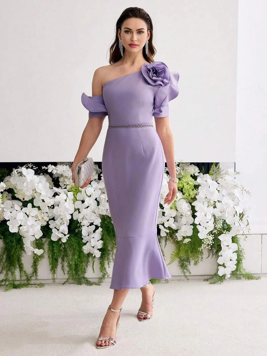 PREMIUM STEREO FLORAL BIAS CUT DRESS