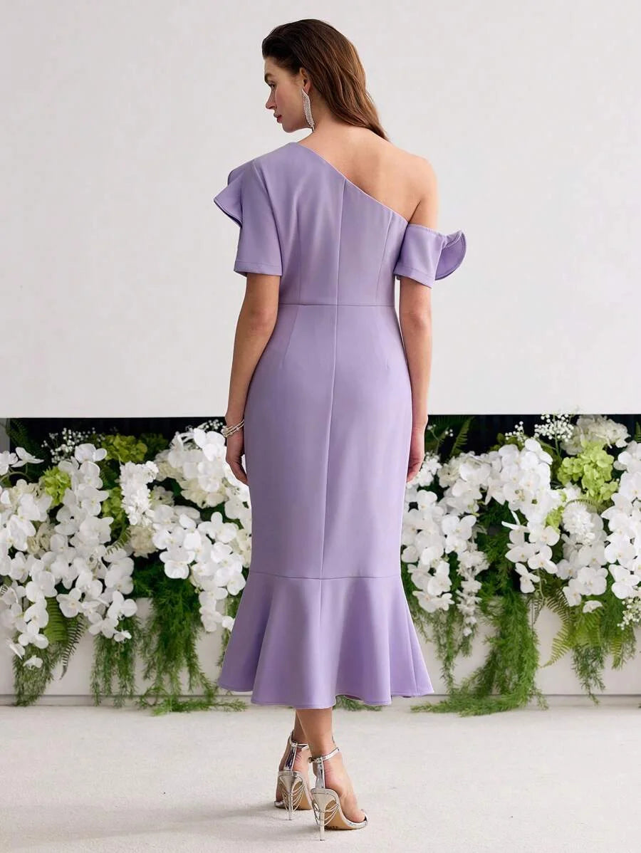 PREMIUM STEREO FLORAL BIAS CUT DRESS