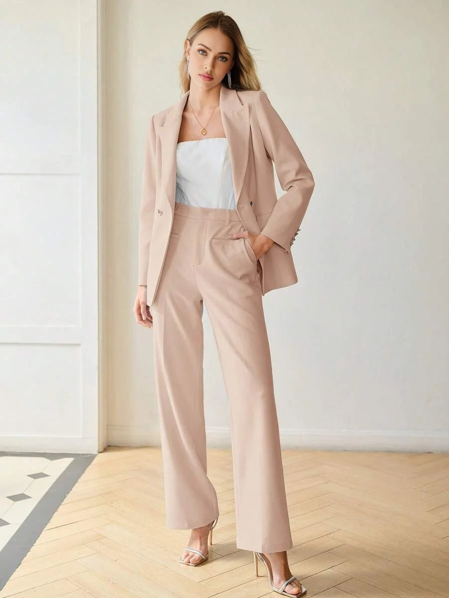 PREMIUM STEREO FLORAL DOUBLE BREASTED BLAZER