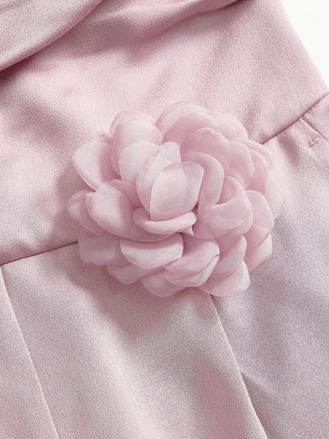 PREMIUM STEREO FLORAL FOLD PLEATED JUMPSUIT