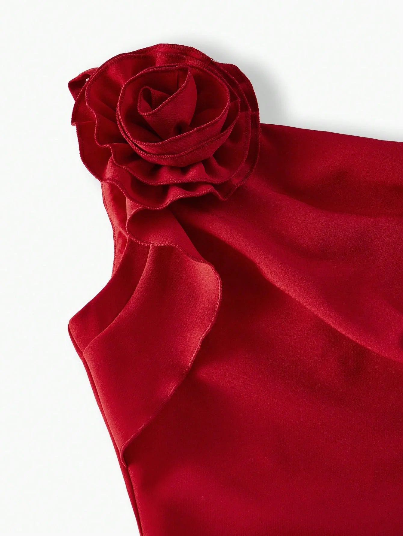 PREMIUM STEREO FLORAL ONE SHOULDER DRESS