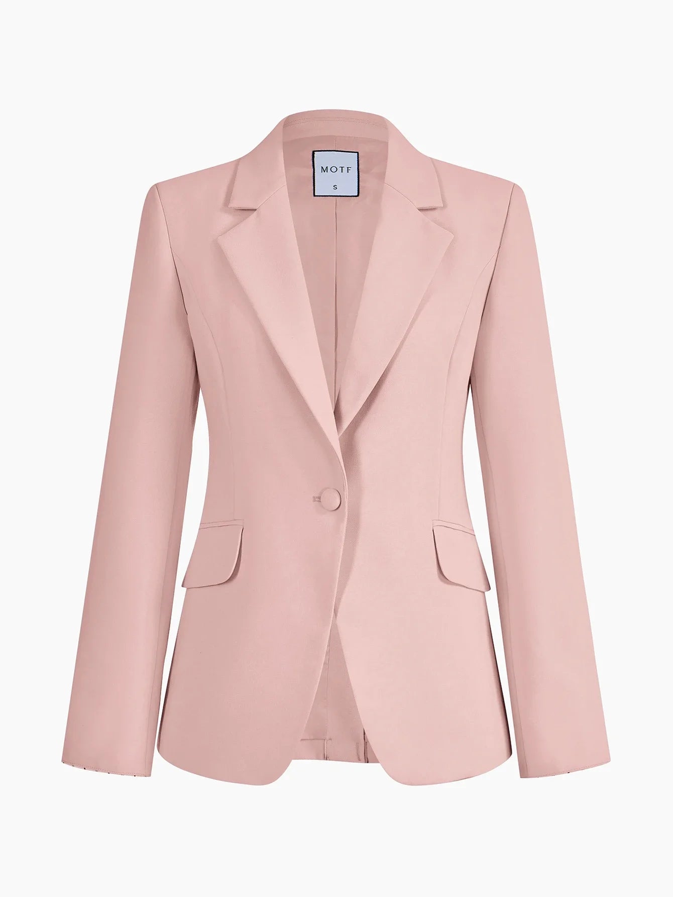 PREMIUM STRIPED PRINT SINGLE BREASTED BLAZER