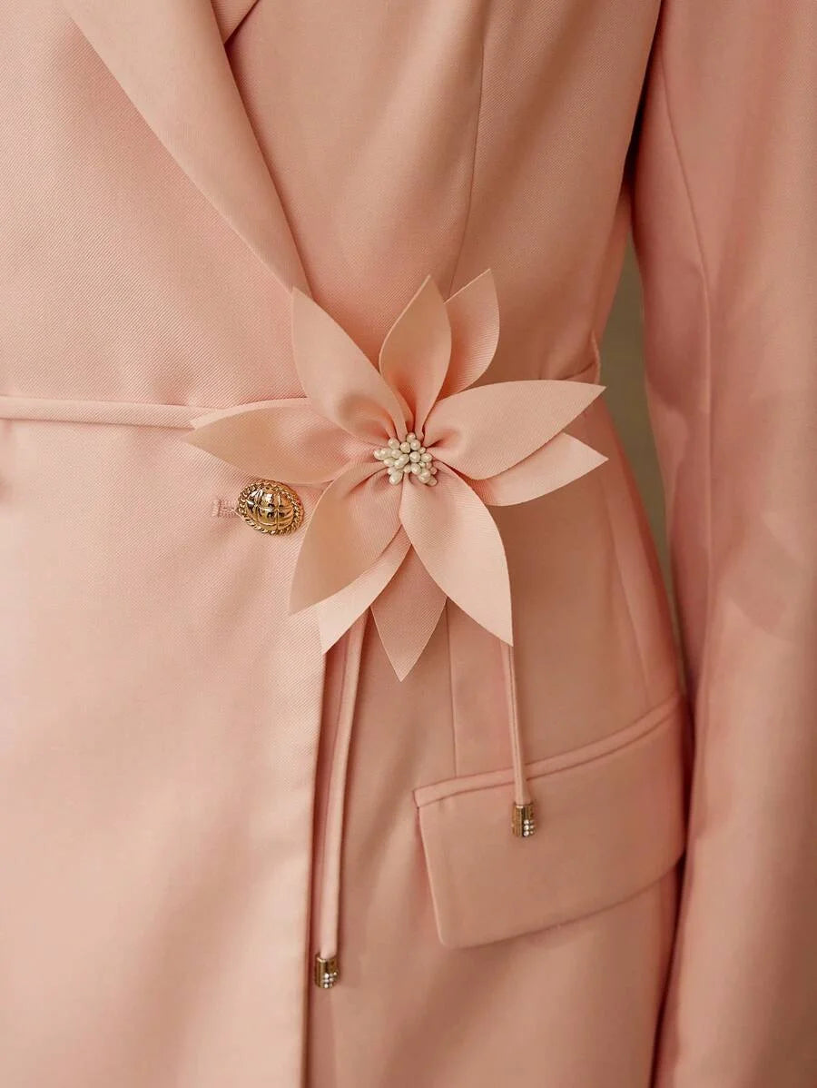 PREMIUM STRUCTURED BELTED BLAZER